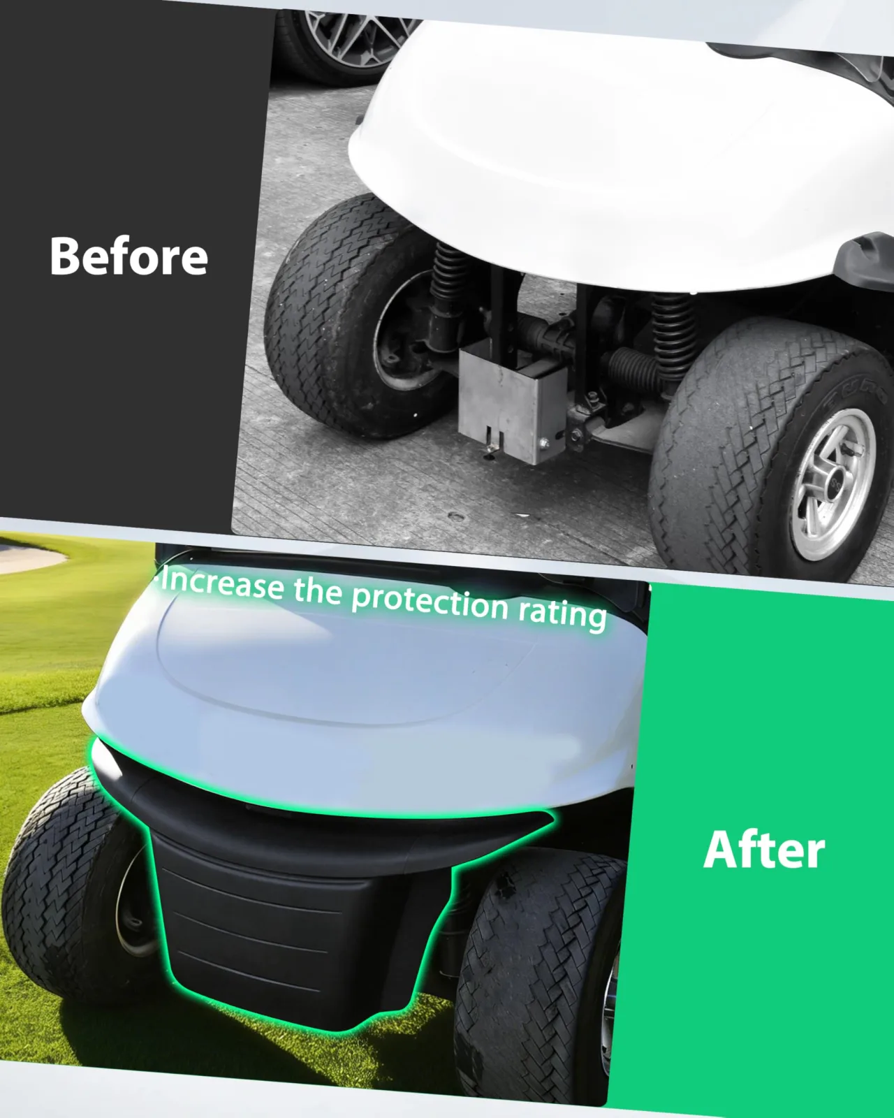 LDETXY Front Bumper Cover for E-Z-GO RXV 2008+ image 3