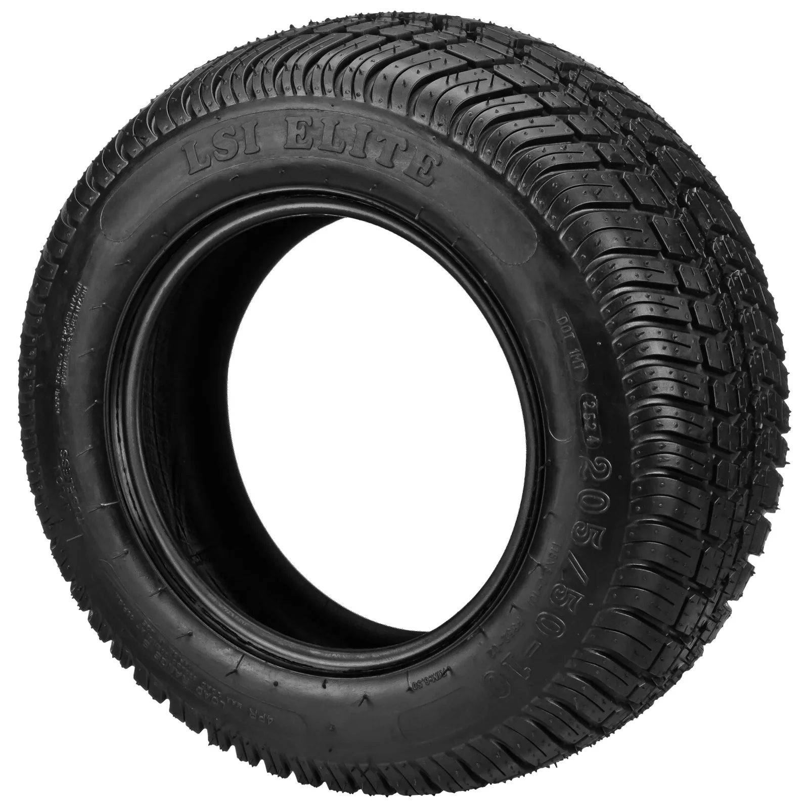 RM Cart Casino Black/Machined 10-Inch Golf Cart Tire image 4