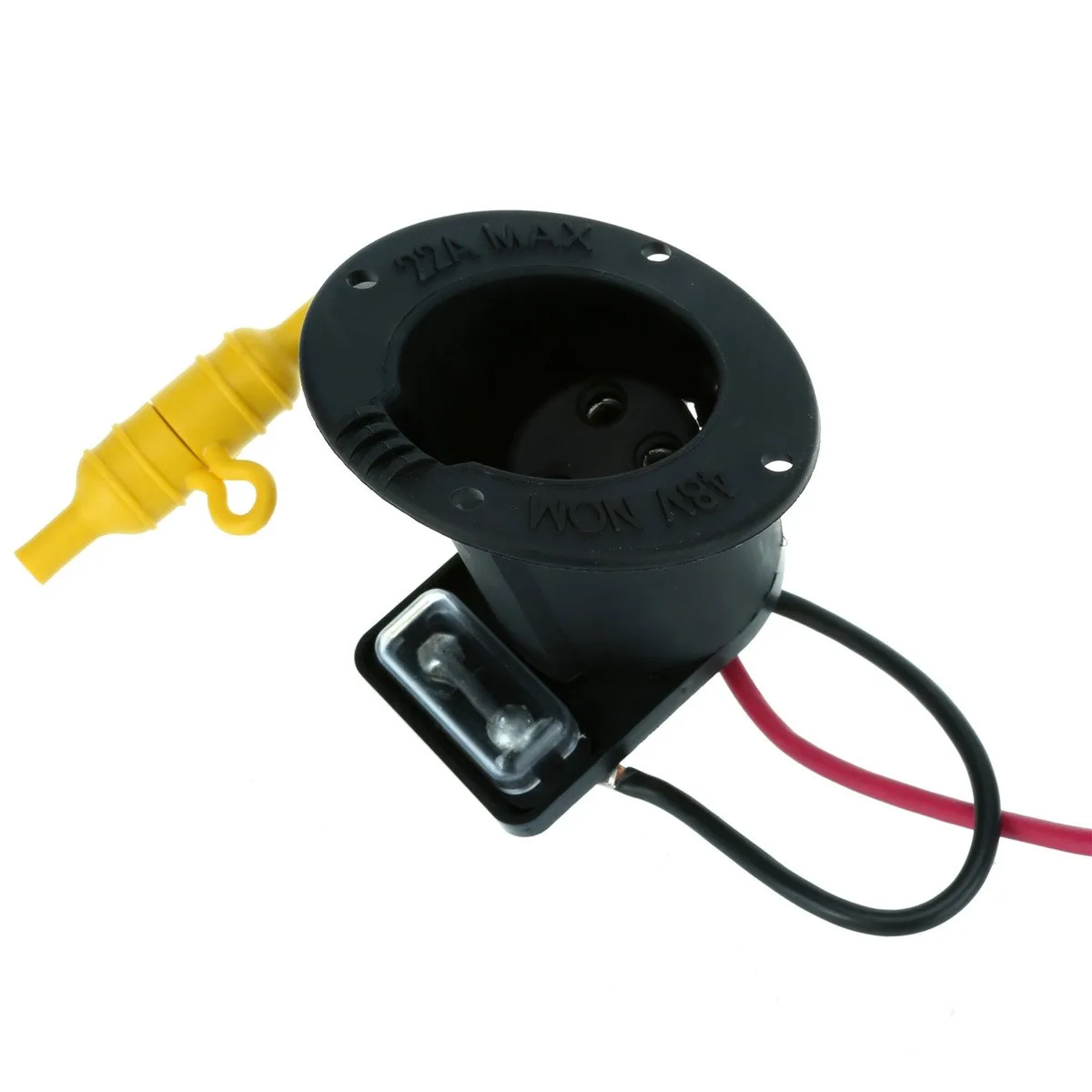 Club Car 48V Charger Receptacle and Fuse Assembly image 3