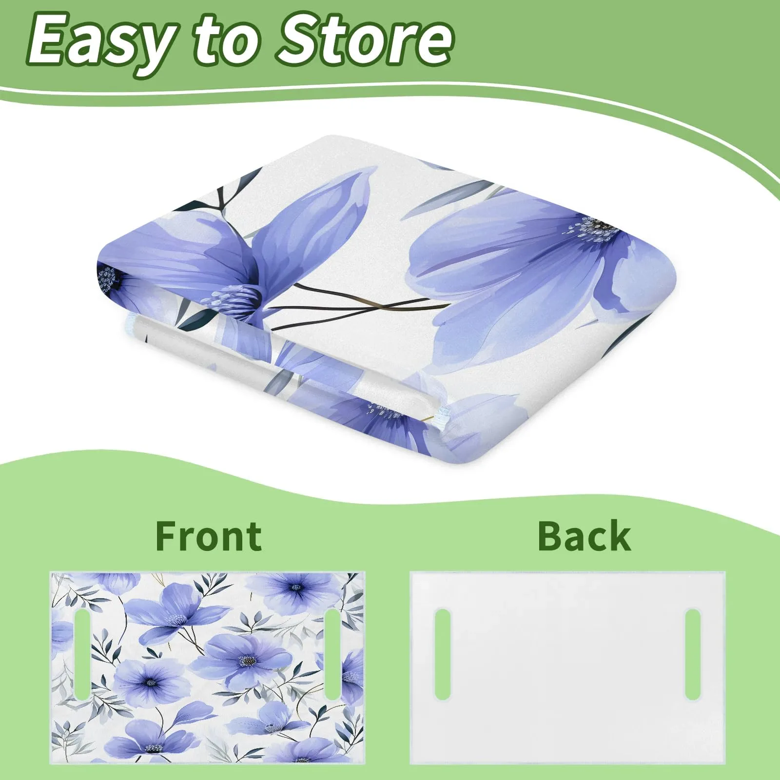 Tiveruda Purple Flower Golf Cart Seat Cover 51 x 31 in image 4