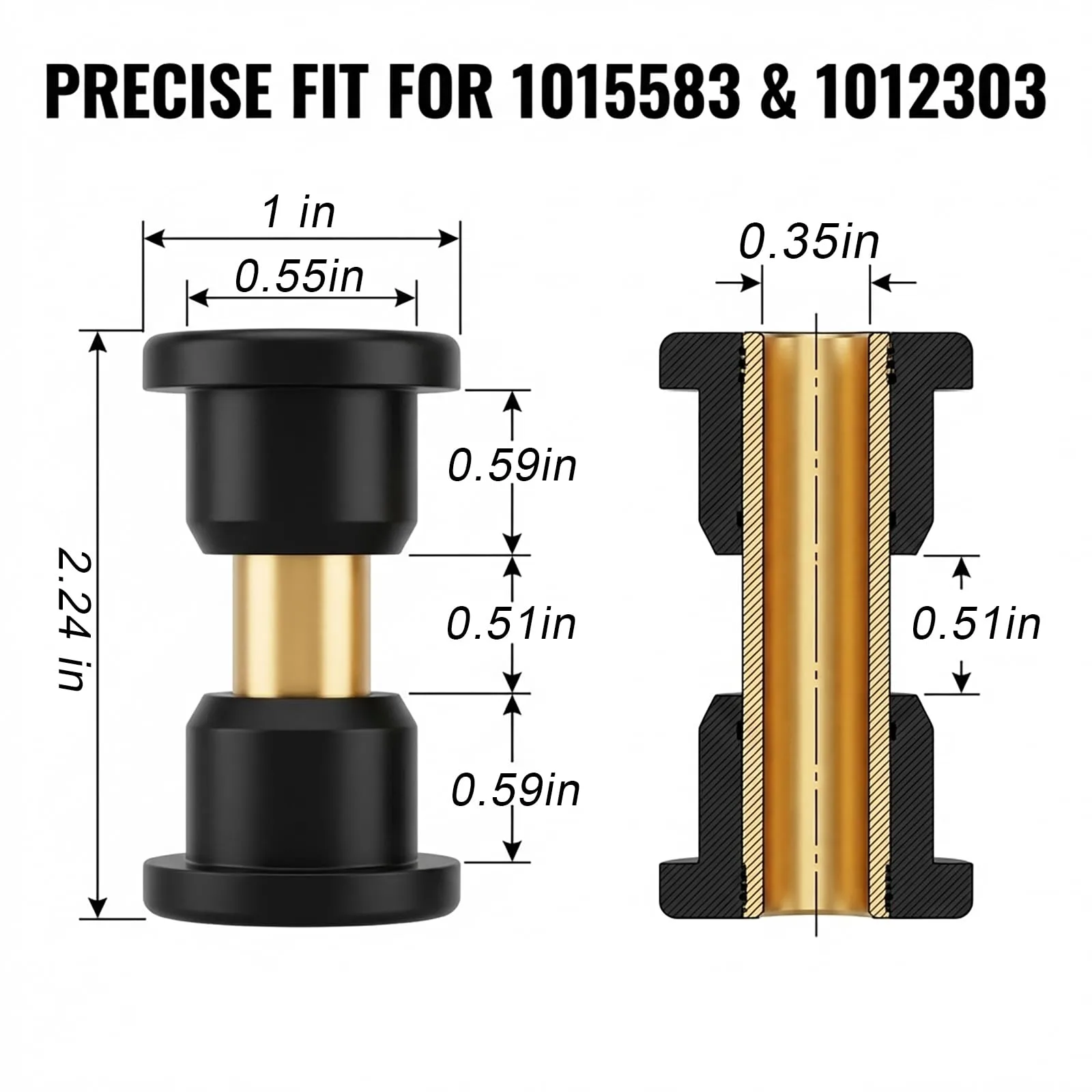 HOGUCAL Rear Leaf Spring Kit for Club Car DS image 2