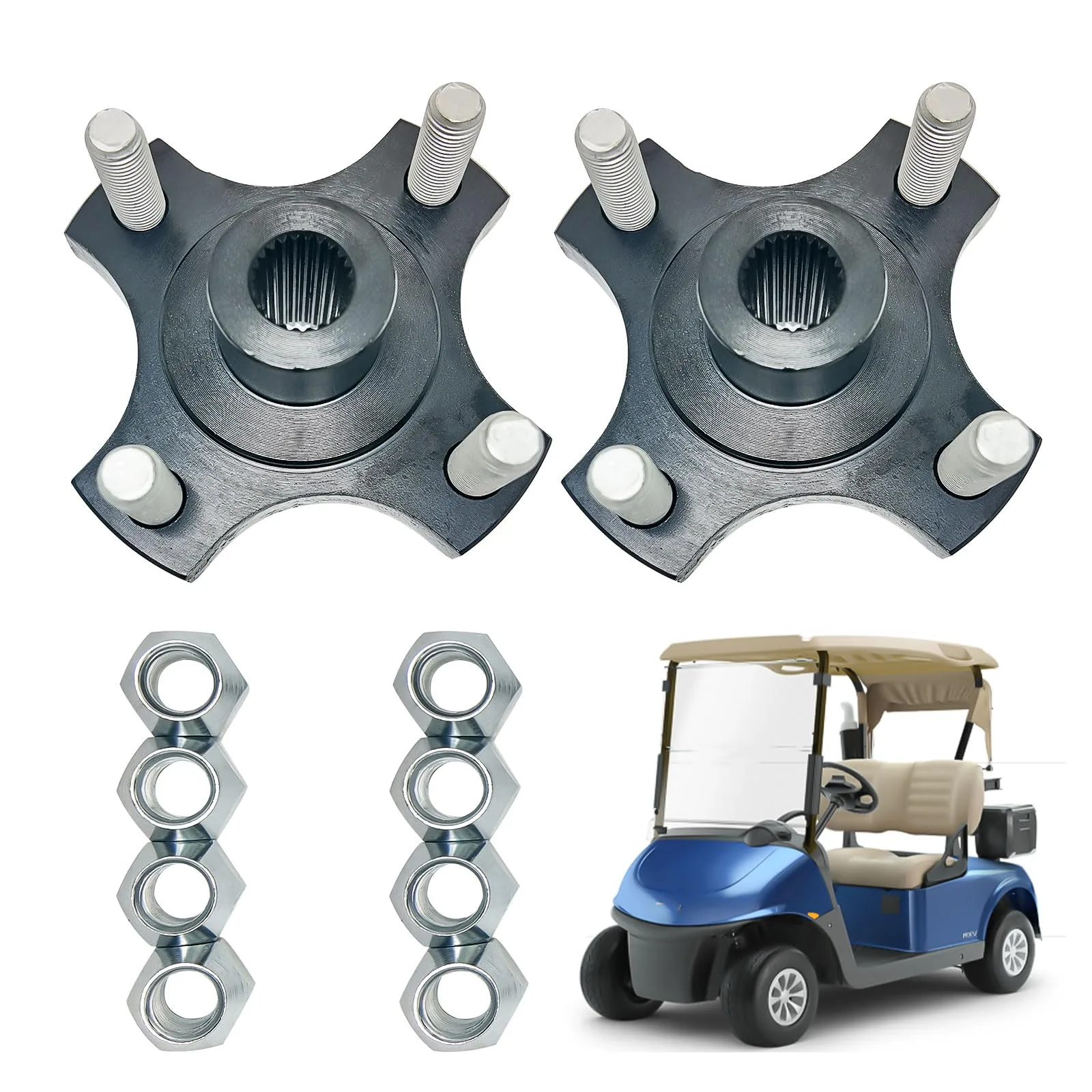 LOSTAR Rear Wheel Hub Flange Plate for E-Z-GO RXV
