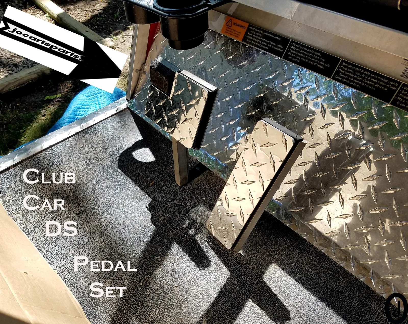 Club Car DS Diamond Plate Pedal Set Cover image 2