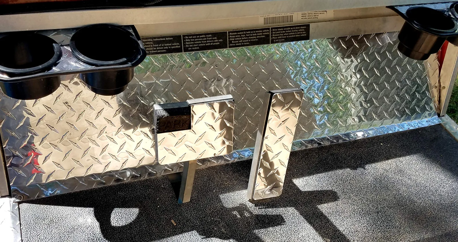 Club Car DS Diamond Plate Pedal Set Cover