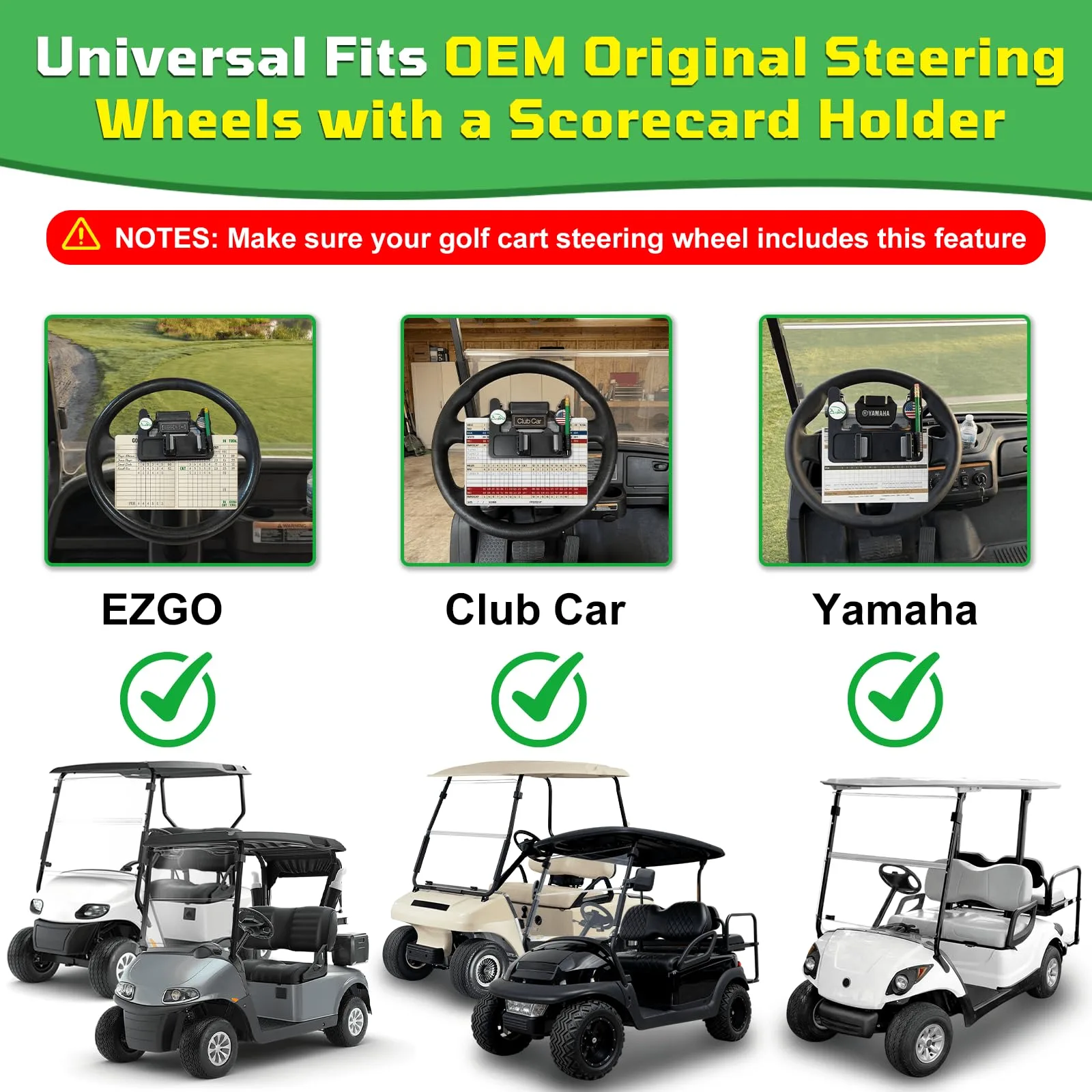 Cartalia SWCH743 Golf Cart Steering Wheel Phone Mount image 3