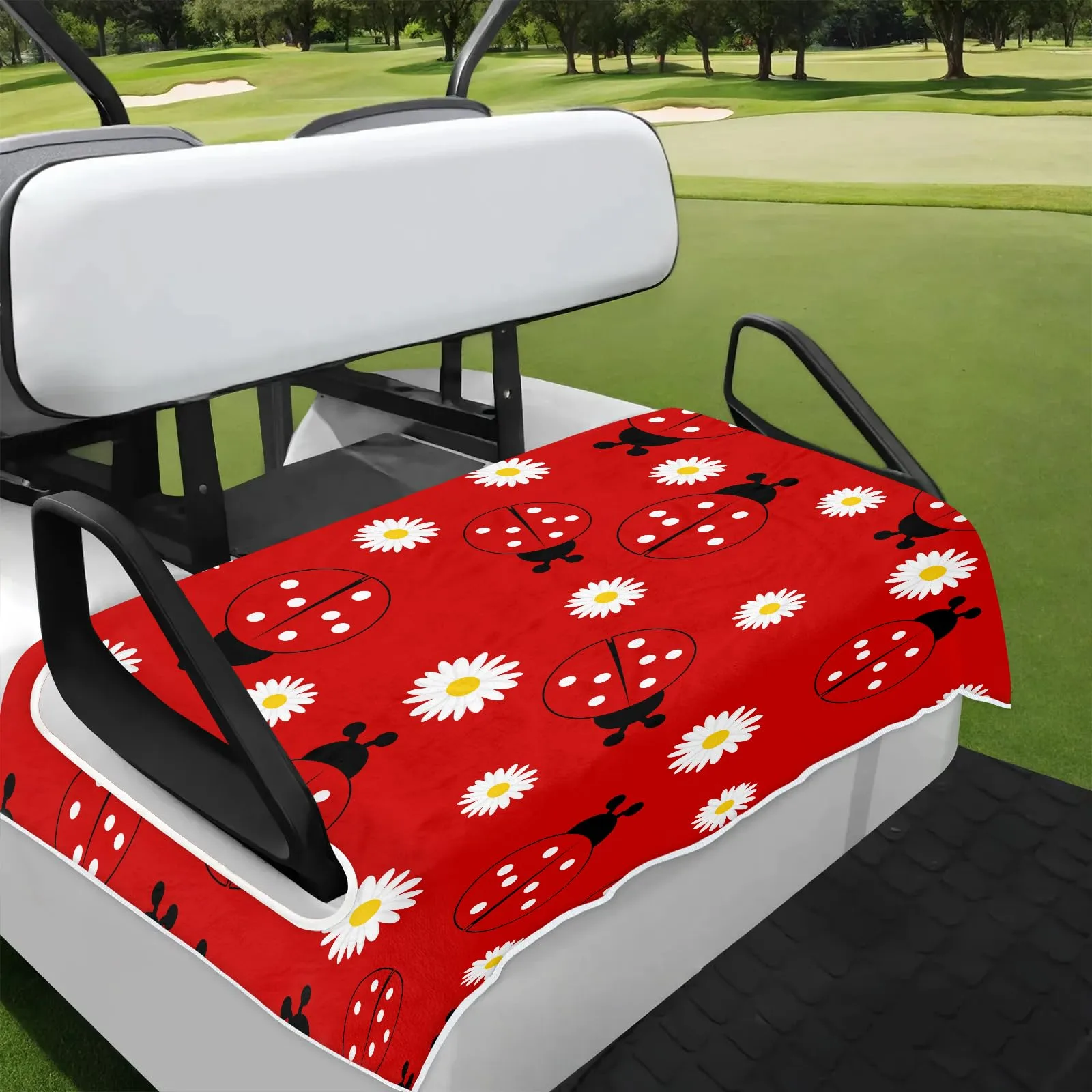 Tiveruda Golf Cart Seat Cover for Double Seats 51 x 31 in