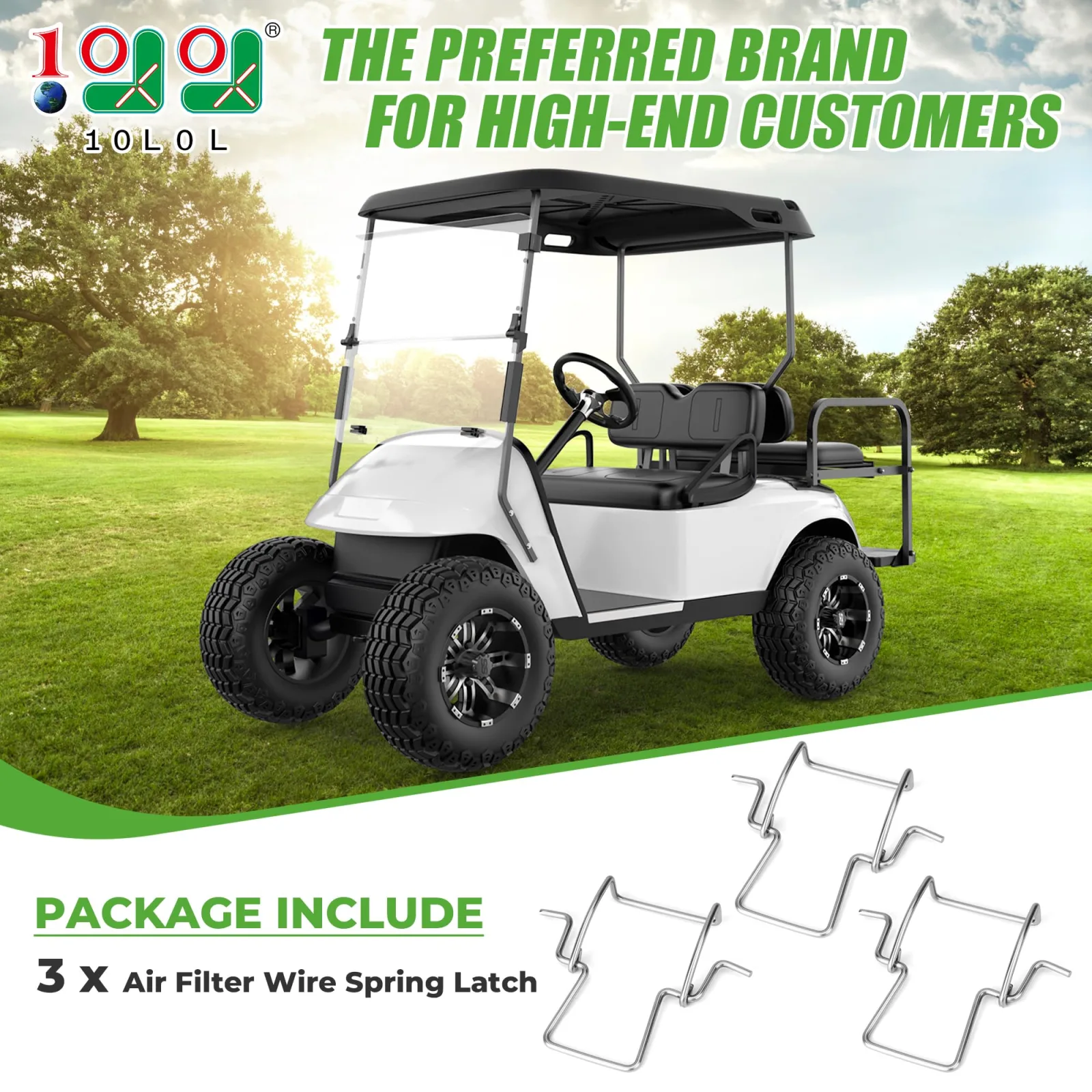 10L0L Air Filter Housing Latch Clips for E-Z-GO TXT image 2