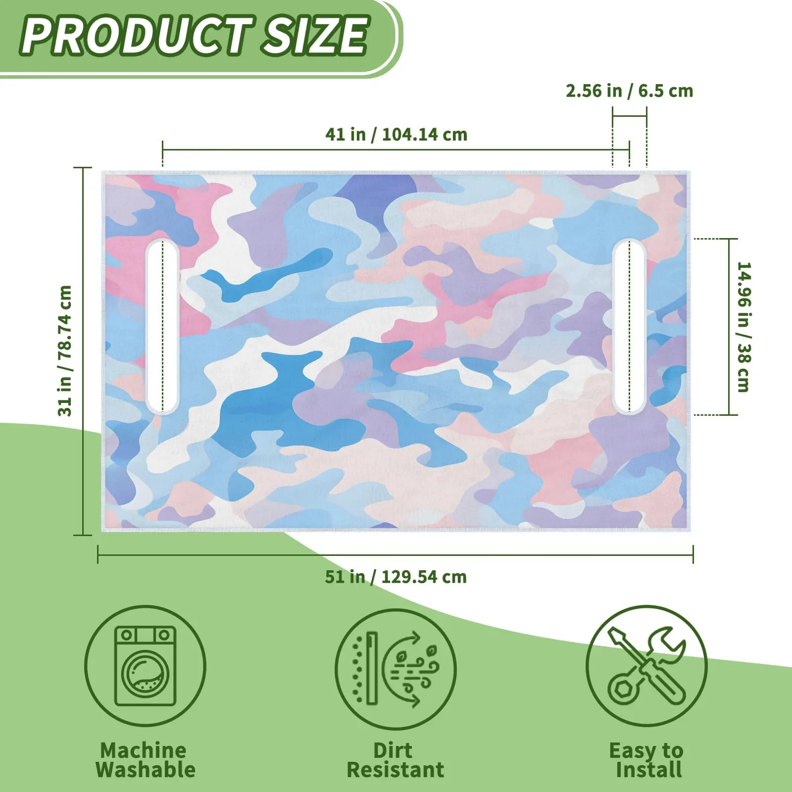 Tiveruda Camouflage Golf Cart Seat Cover, 51 x 31 Inch image 2