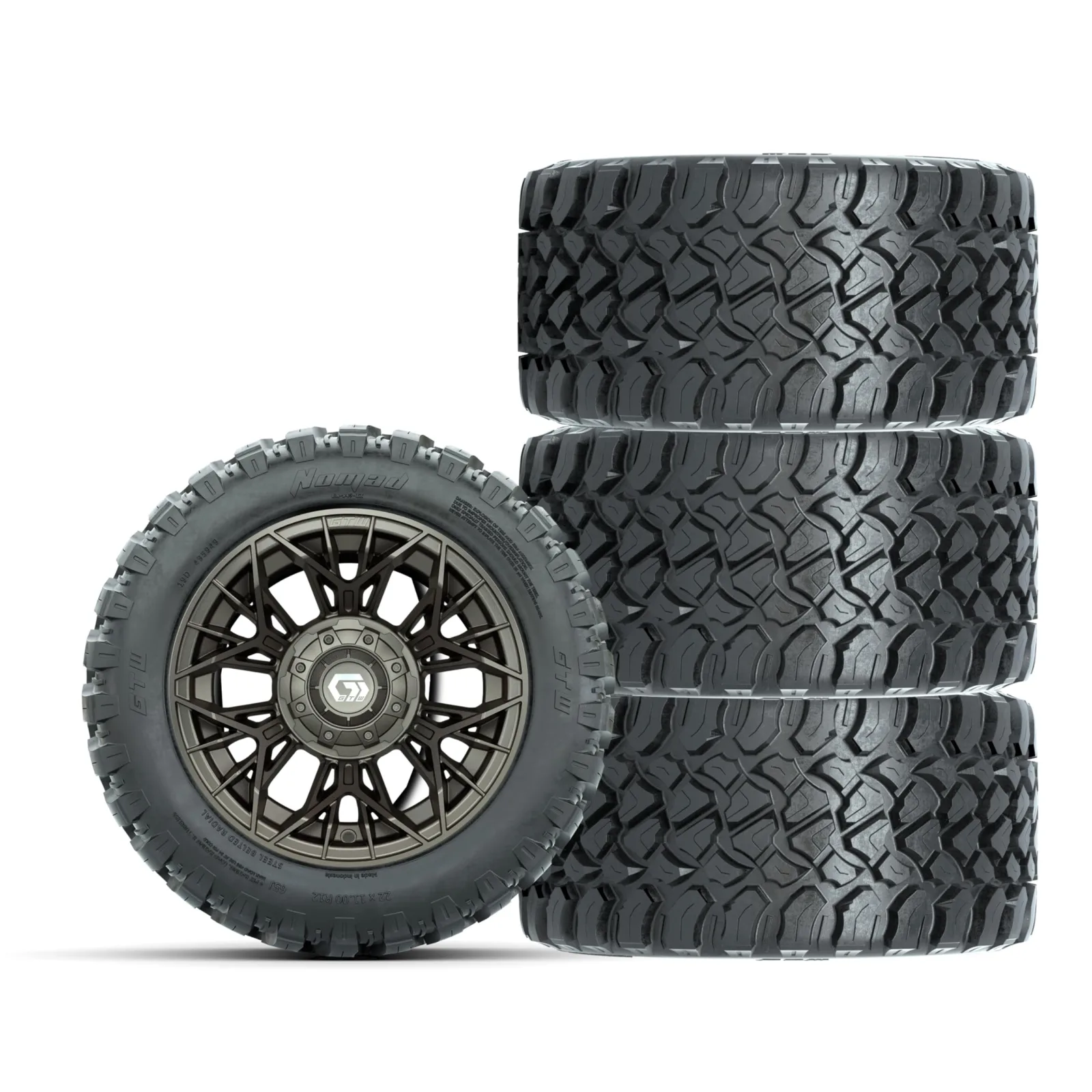 GTW A19-779 12-Inch Golf Cart Wheels and Tires