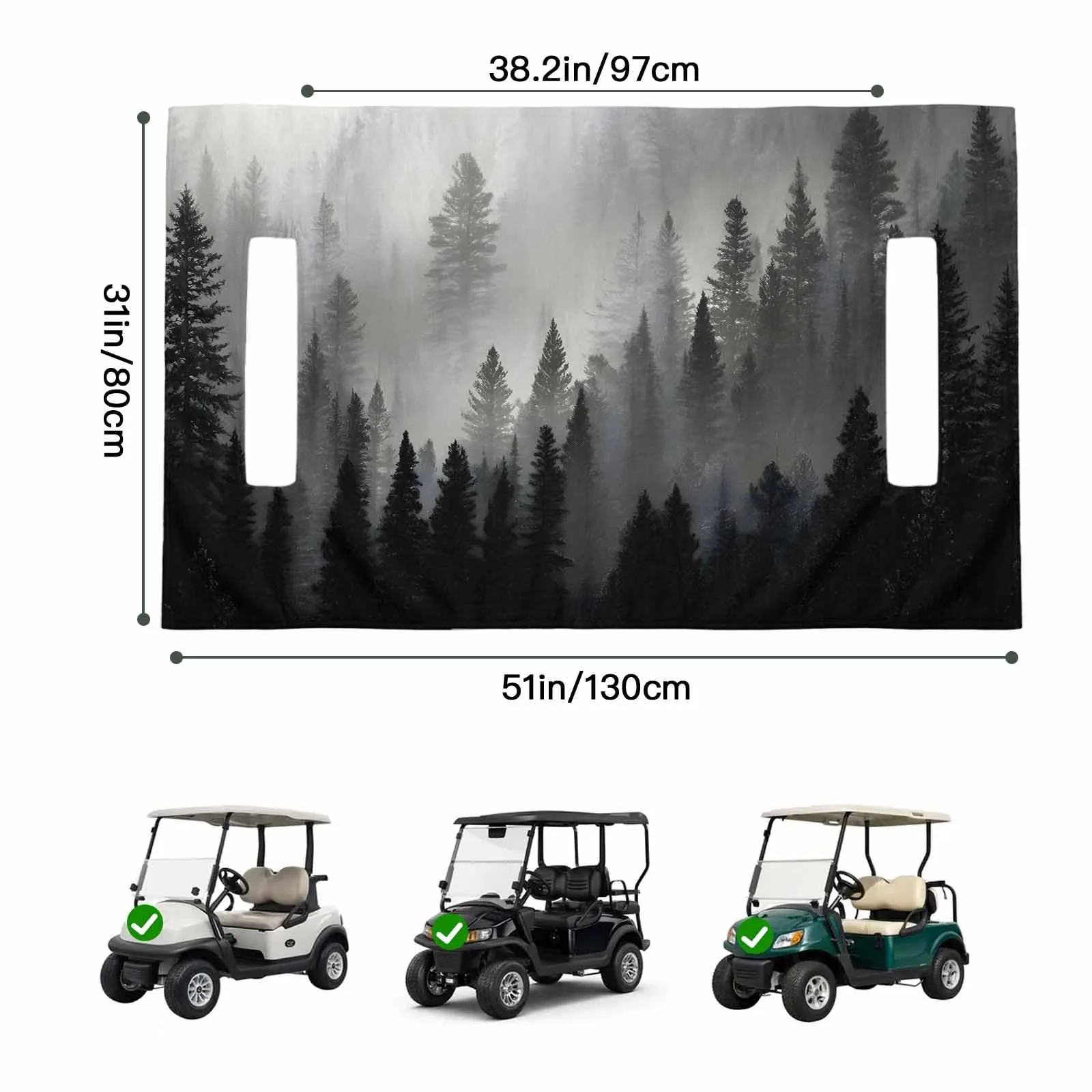 Trosturdspn Golf Cart Seat Towel Blanket 51 x 31 in image 2