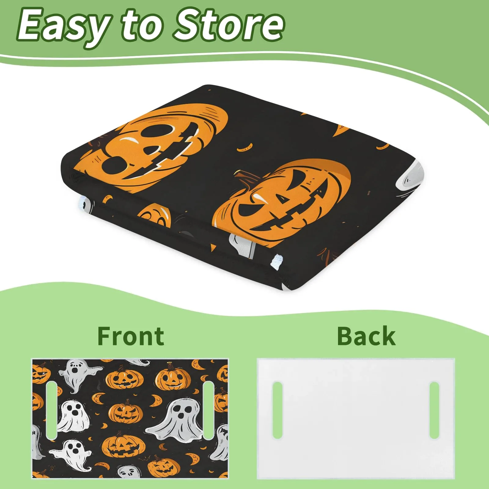 Tiveruda Halloween Ghost Golf Cart Seat Cover 51 x 31 in image 4