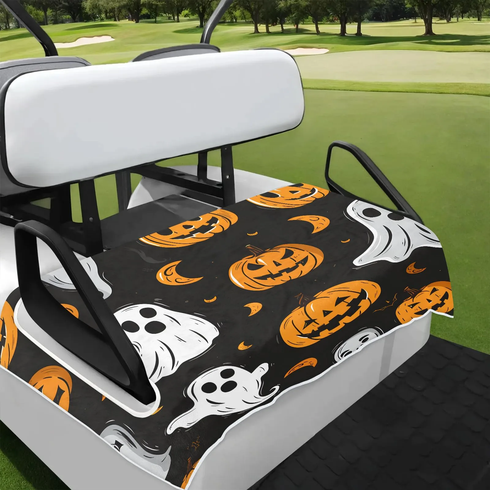 Tiveruda Halloween Ghost Golf Cart Seat Cover 51 x 31 in