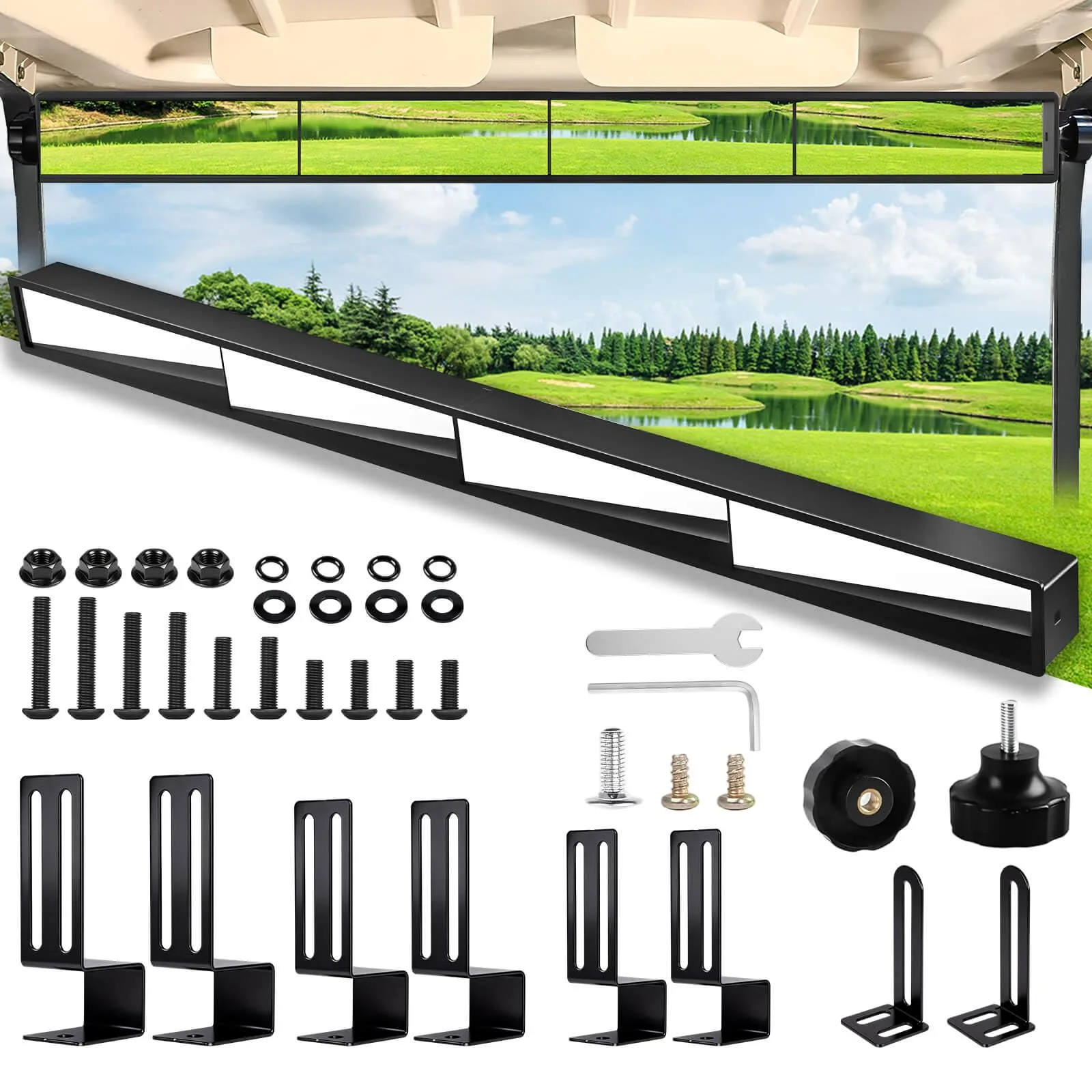 Cartalia NRVM783 Golf Cart Rear View Mirror Kit