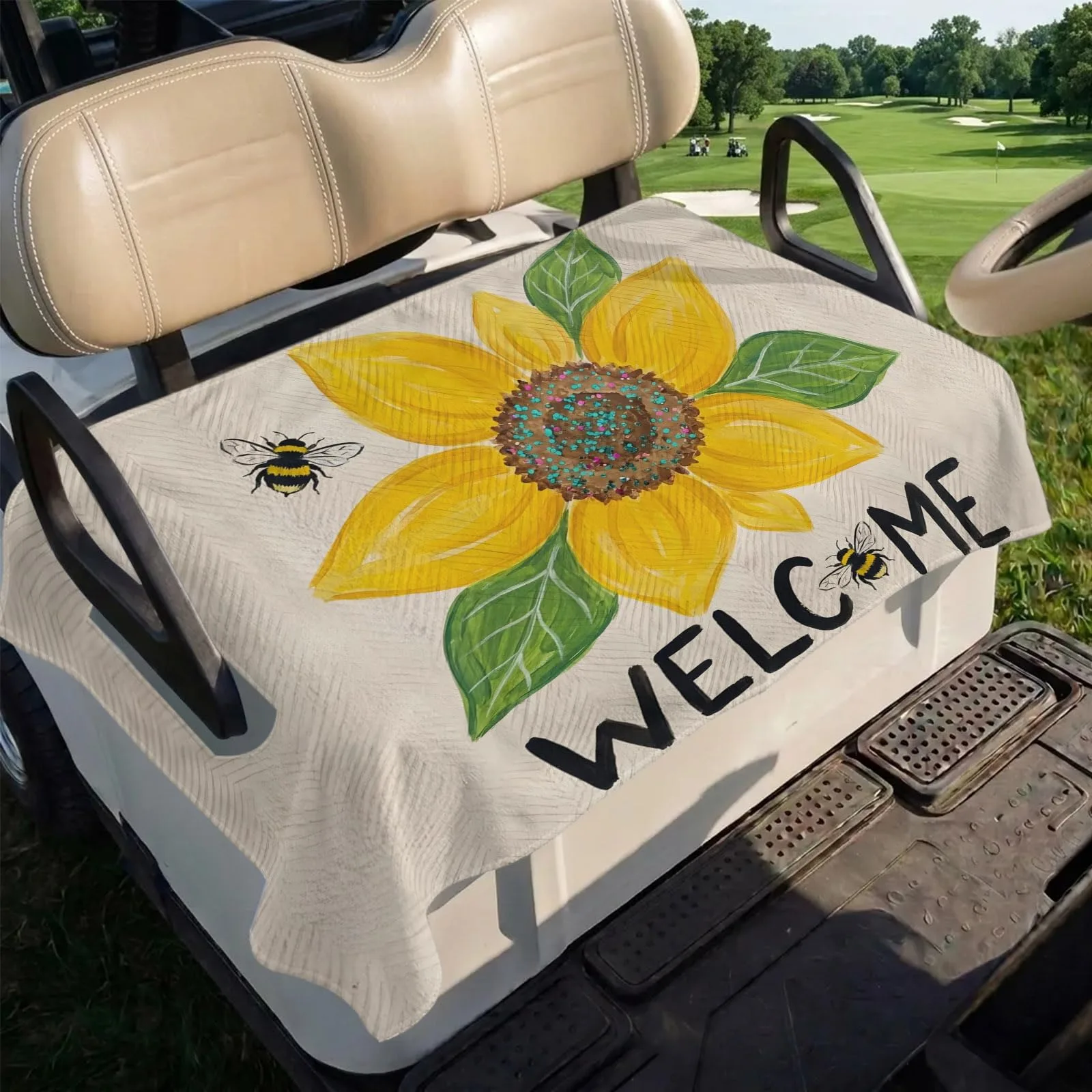 Trosturdspn Golf Cart Seat Towel Cover, 51 x 31 in image 4