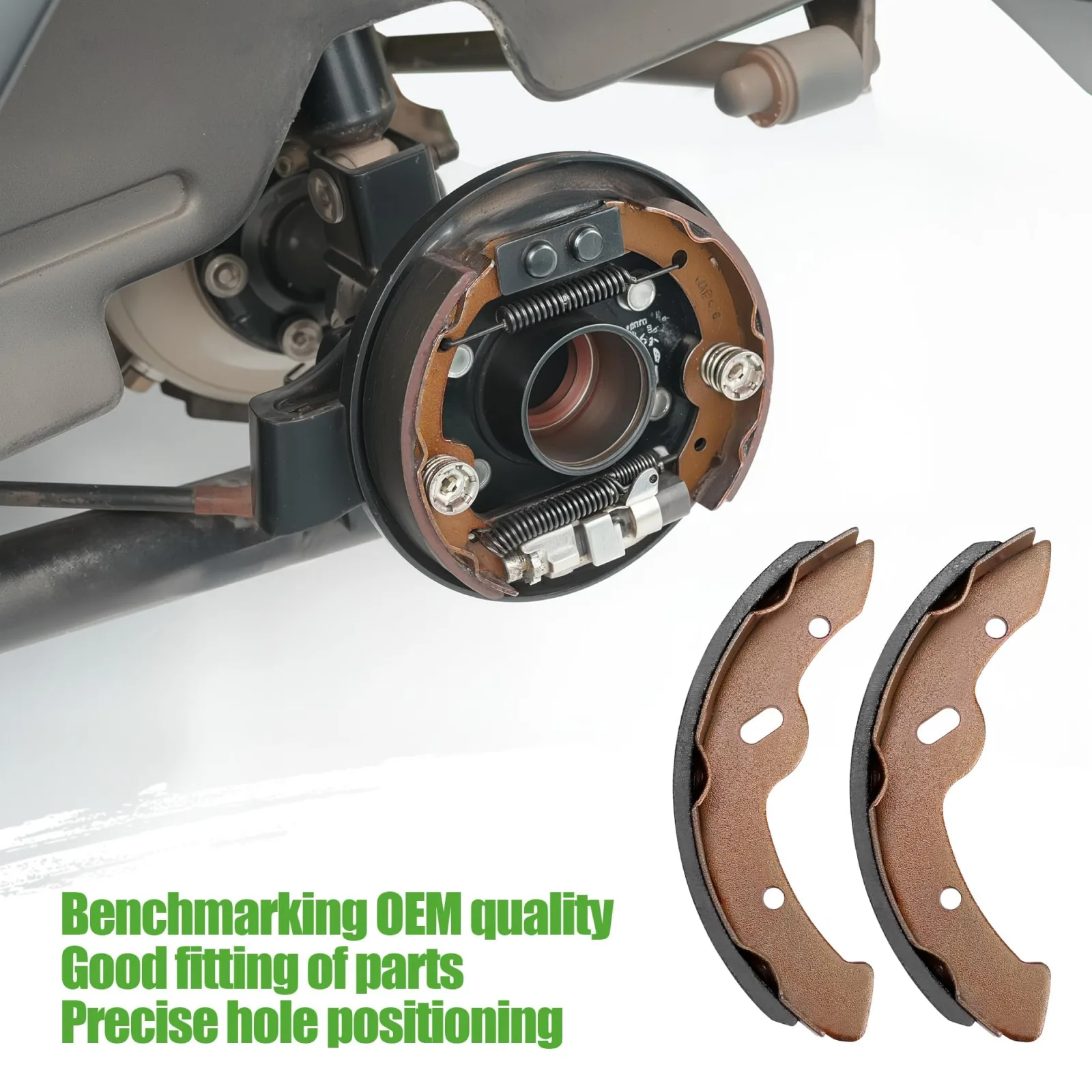 10L0L Golf Cart Brake Shoes and Spring Kit image 4