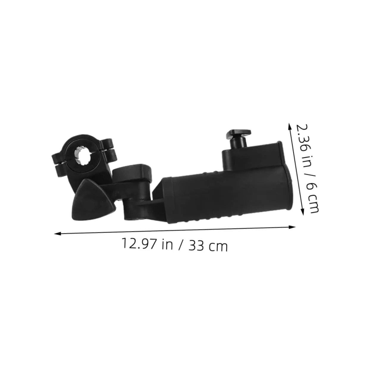 Toddmomy Adjustable PP Golf Cart Umbrella Holder - Black image 2