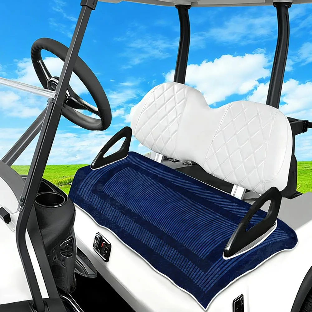 ORIGACH Golf Cart Seat Cover Blanket, Navy Blue image 4