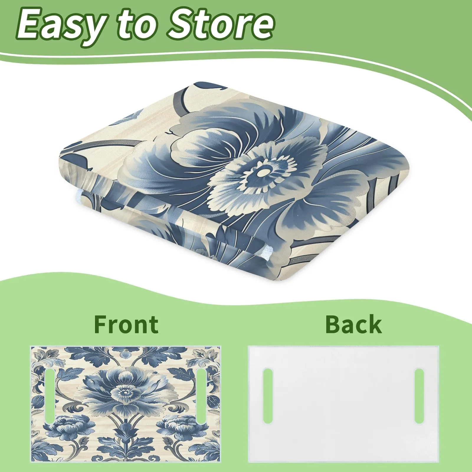 Tiveruda Vintage Flowers Golf Cart Seat Cover, 51 x 31 in image 4