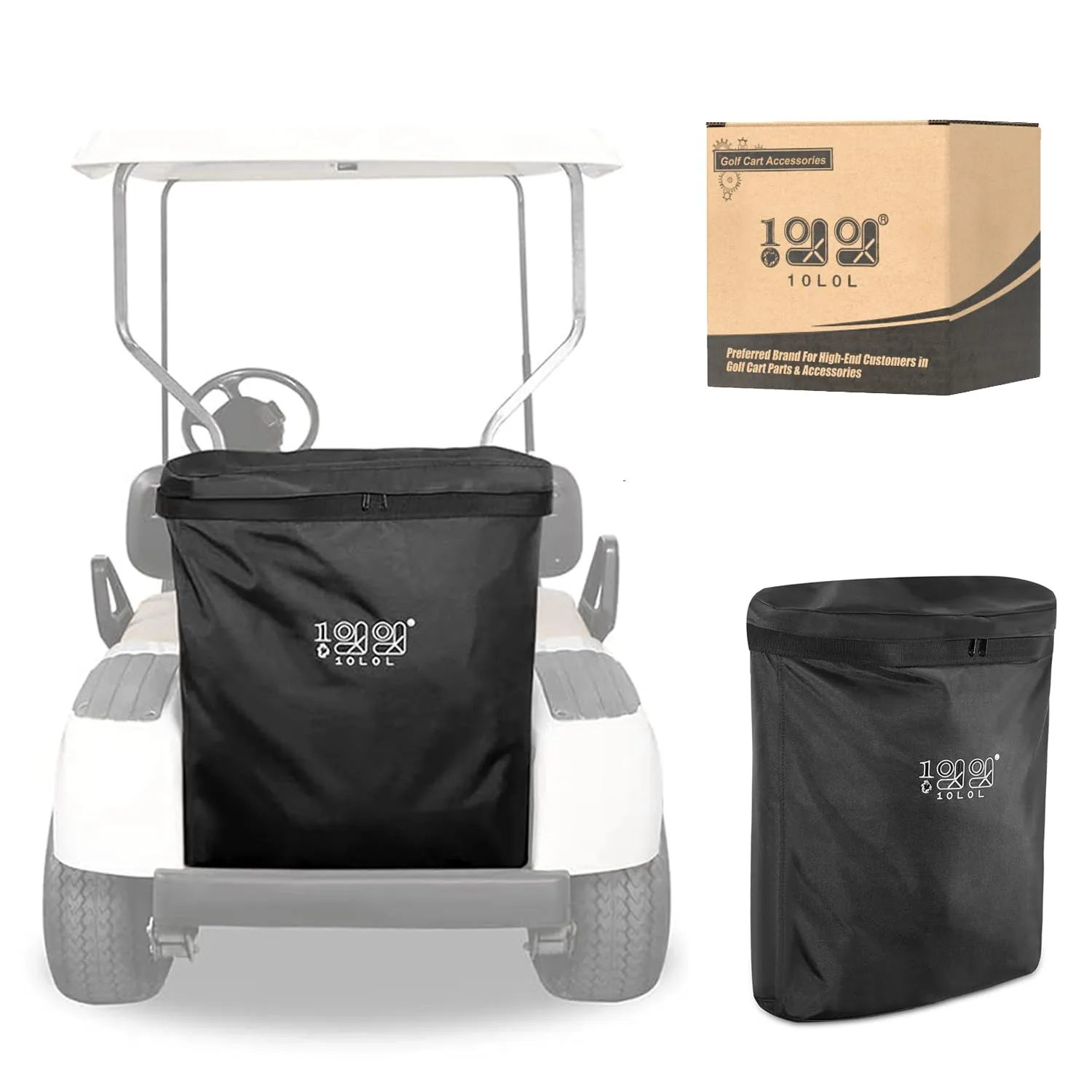 10L0L 10-Liter Golf Cart Cargo Bag for Yamaha and E-Z-GO