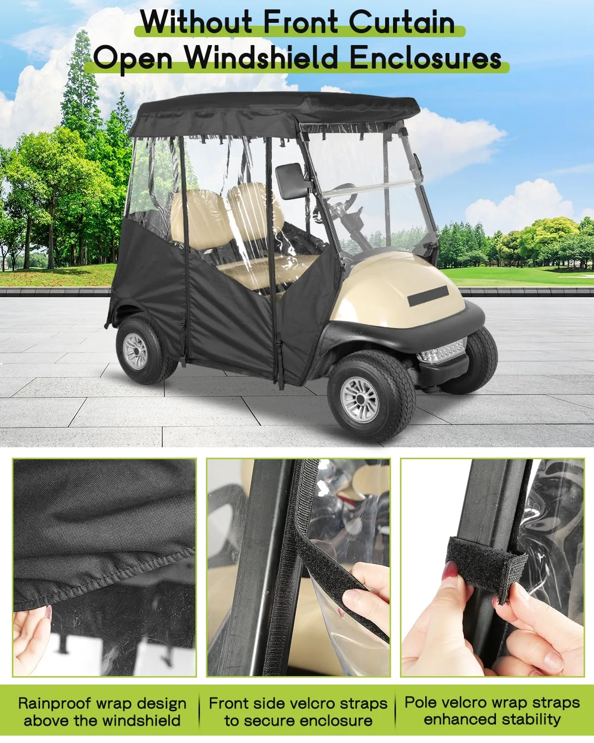 WEIMELL Club Car Precedent 2-Passenger Golf Cart Enclosure image 4
