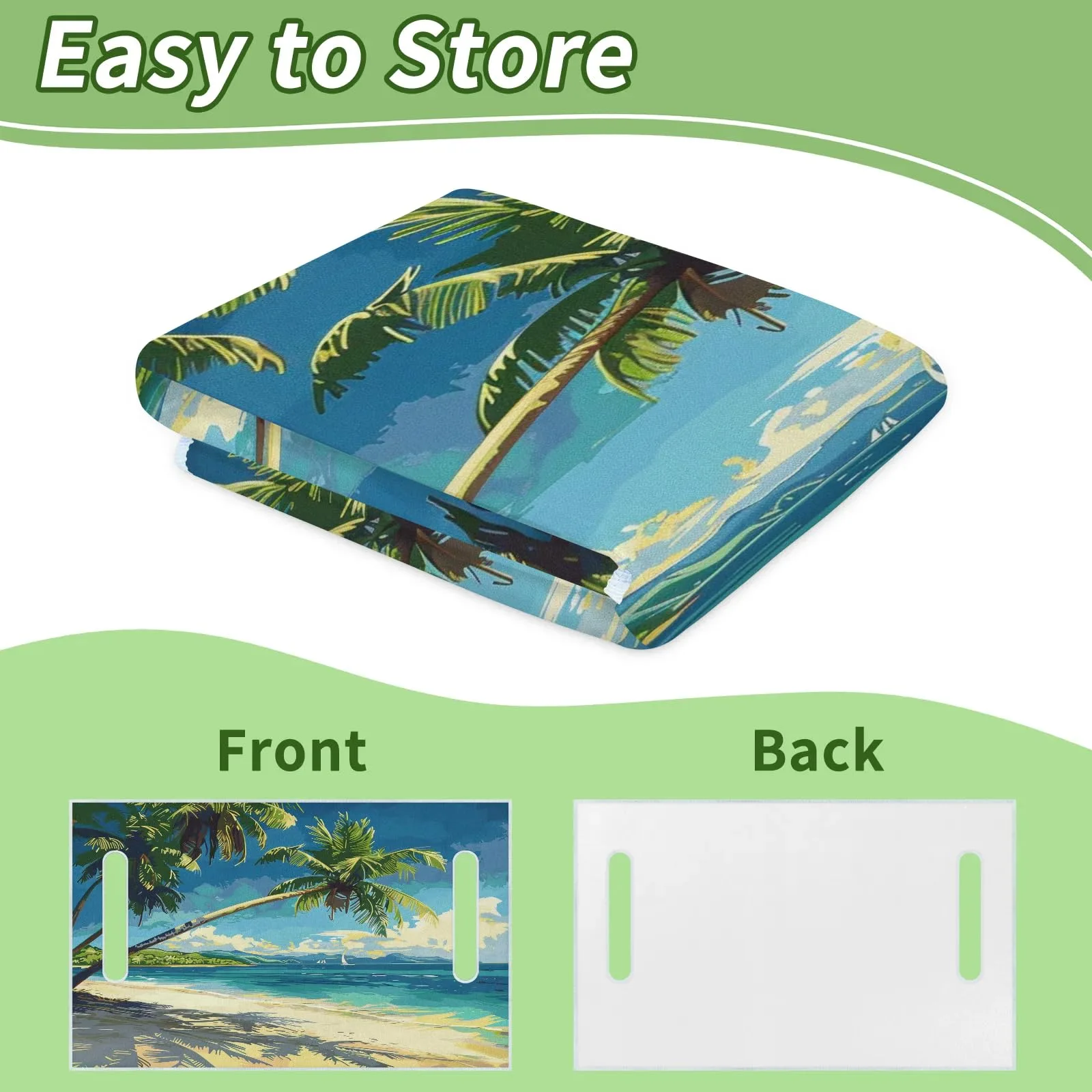 Tiveruda Palm Tree Golf Cart Seat Cover, 51 x 31 in image 4