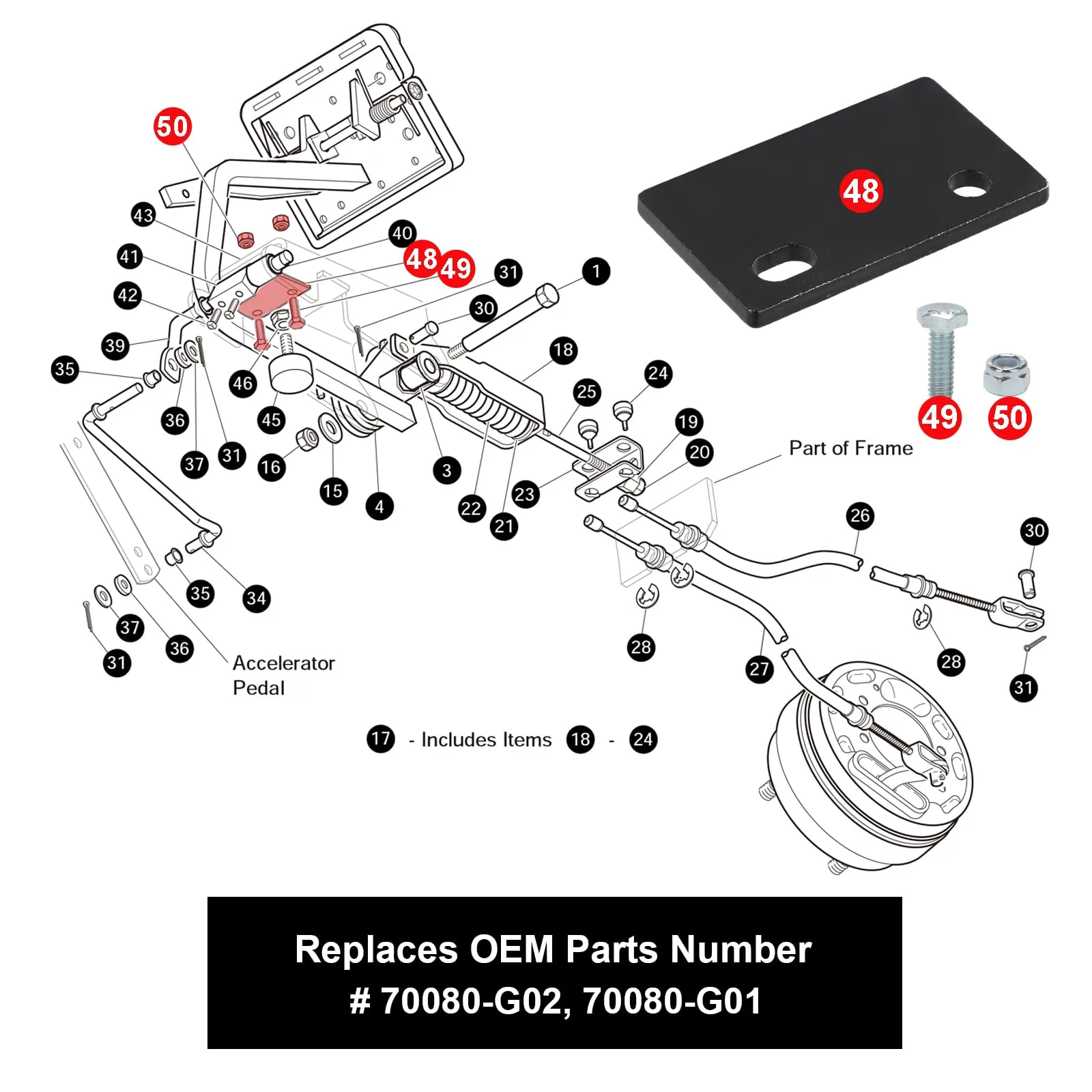 Roykaw Hill Brake Catch Bracket for E-Z-GO TXT and Medalist image 3