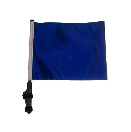 SSP Flags Blue Golf Cart Flag with Pole and Bracket