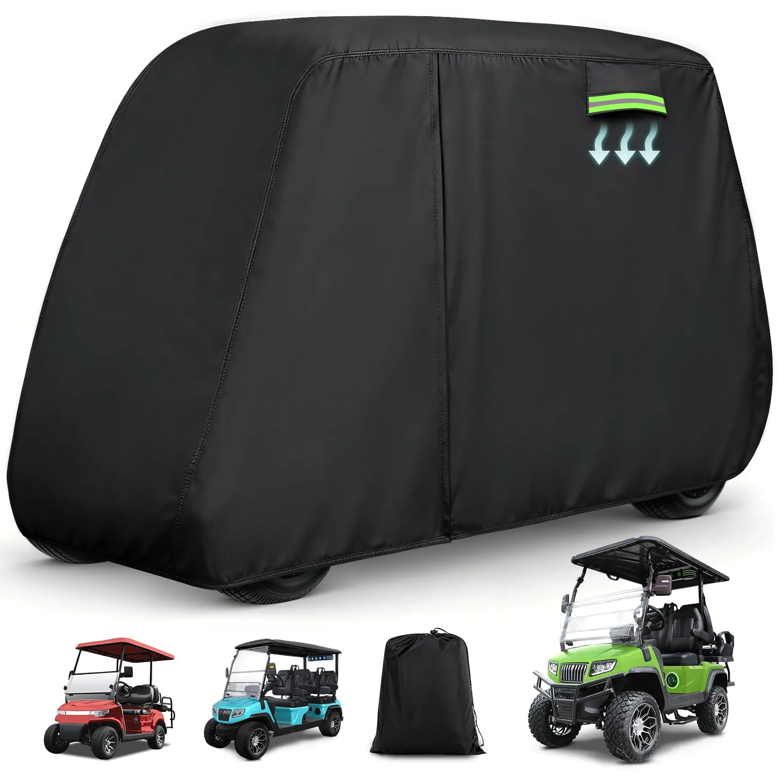 KERANTY BL-1190368 4-Passenger Golf Cart Cover