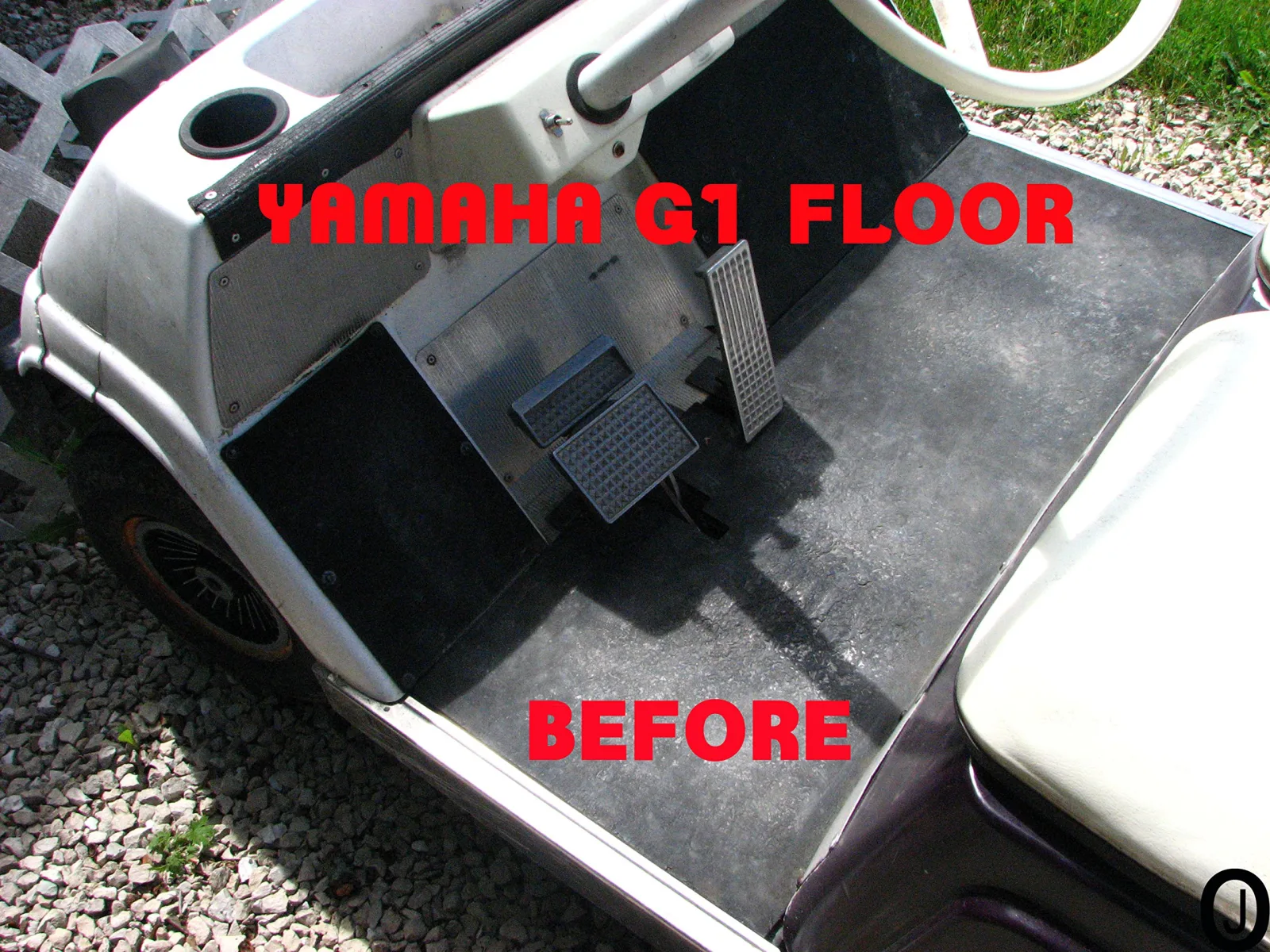 Yamaha G1 Golf Cart Aluminum Floor and Dash Cover Set image 2