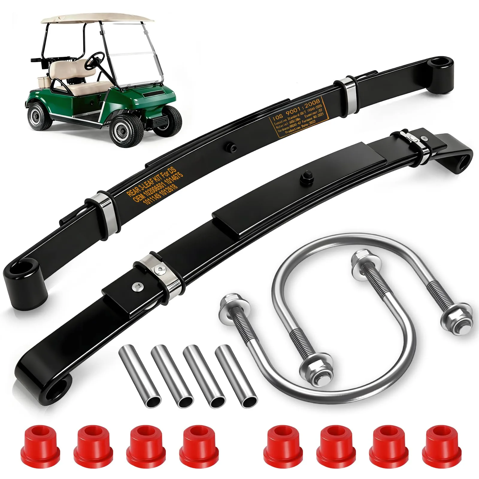 Cartalia Rear 3-Leaf Springs for Club Car DS 1981+