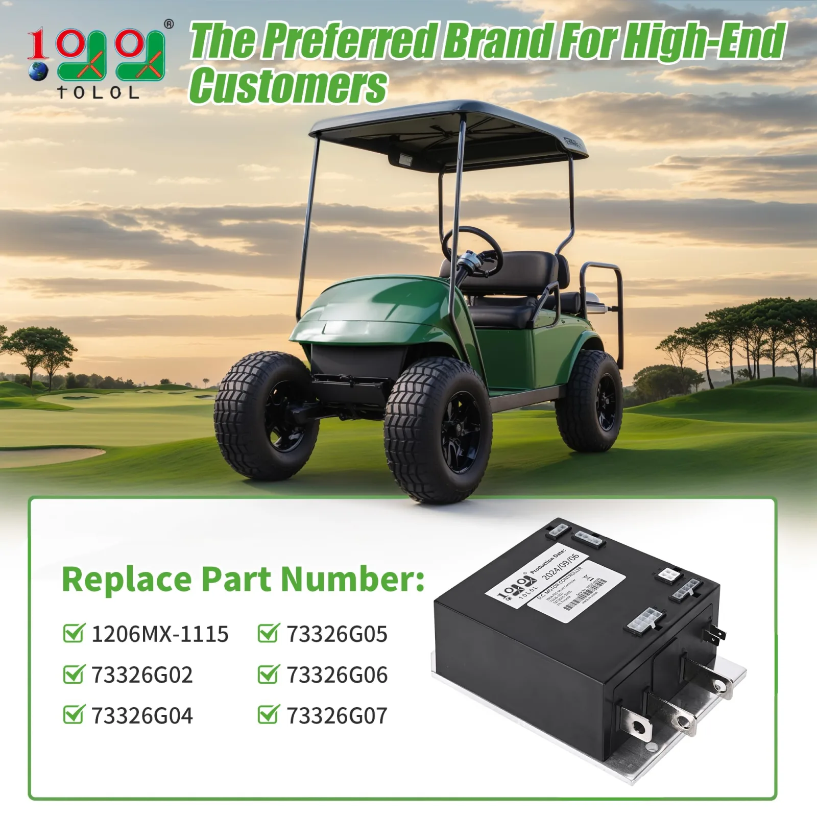 10L0L 36V 350A Controller for E-Z-GO TXT 2000-2009 image 2