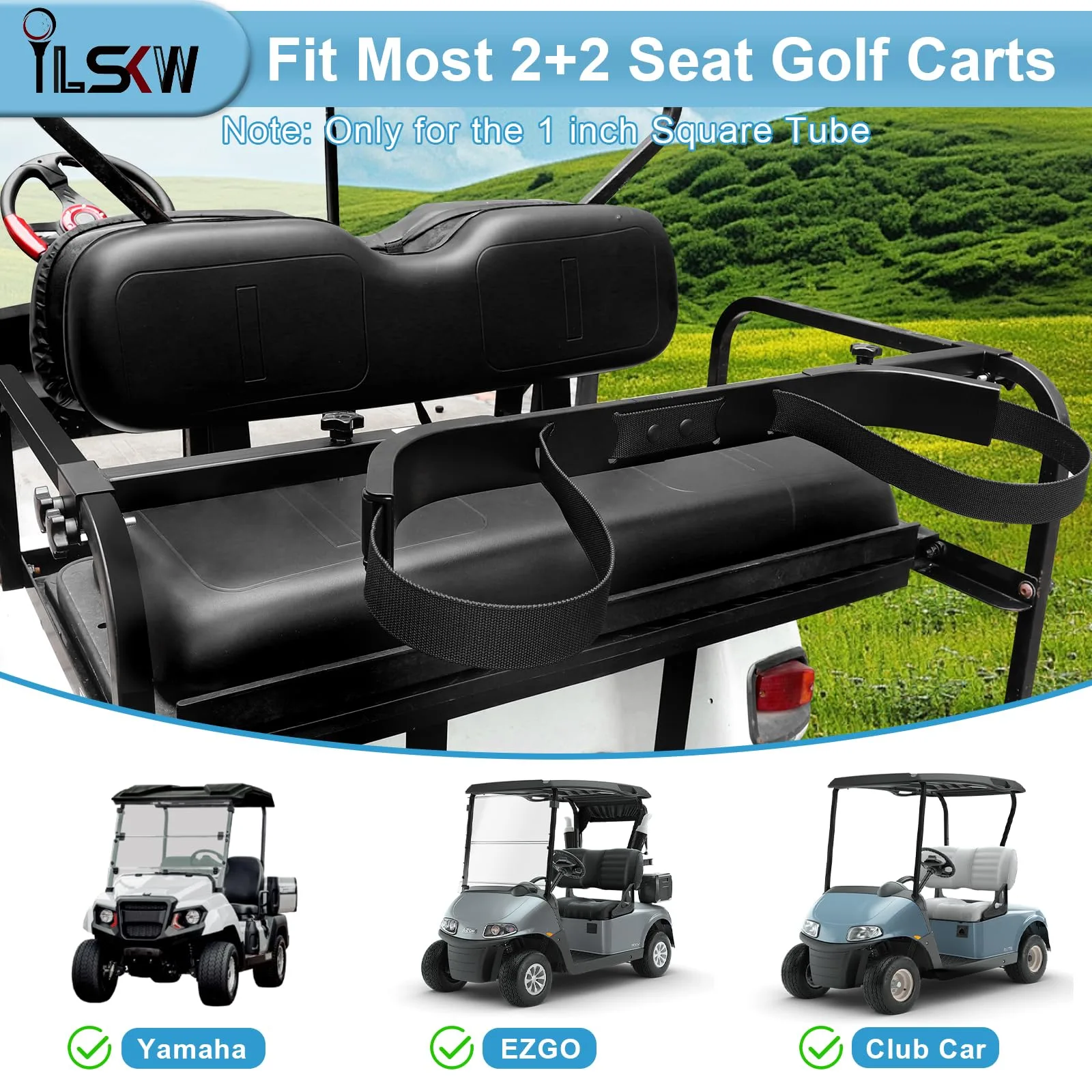 iLSKW BHS-586 Golf Cart Bag Holder Bracket image 2