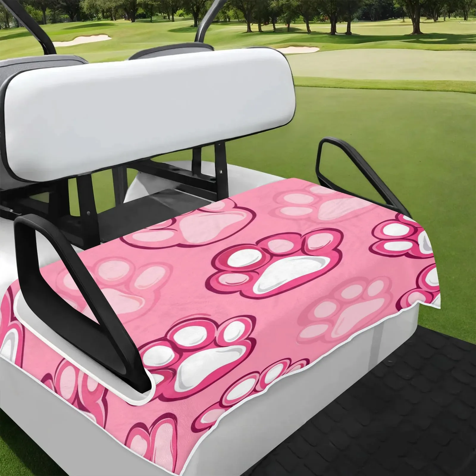 Tiveruda Golf Cart Seat Cover for Double Seats, 51 x 31 in