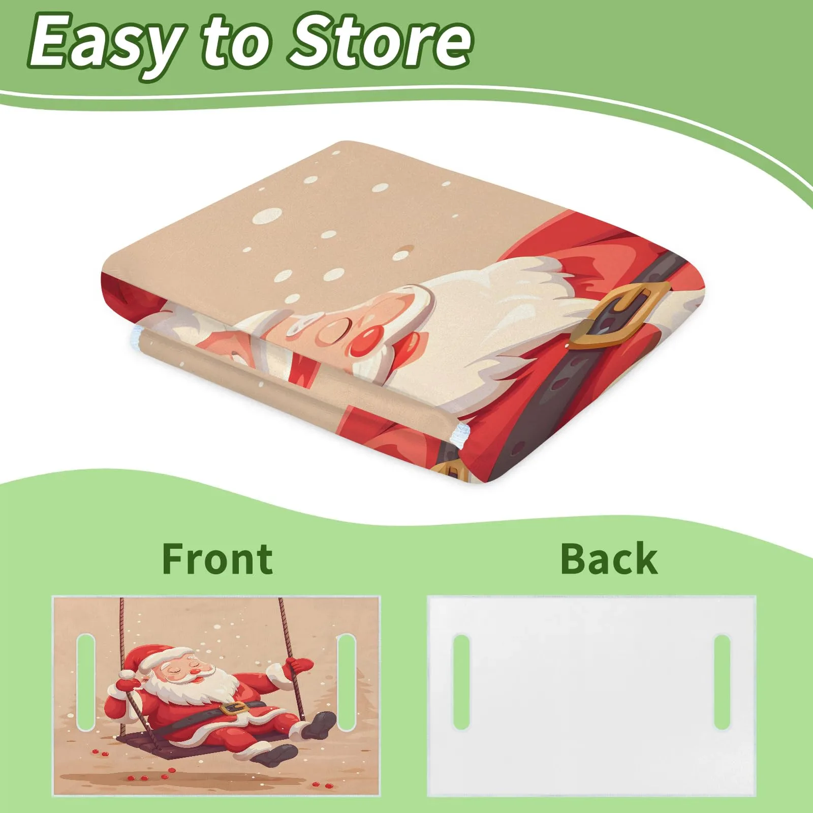 Tiveruda Santa Claus Golf Cart Seat Cover 51 x 31 in image 4