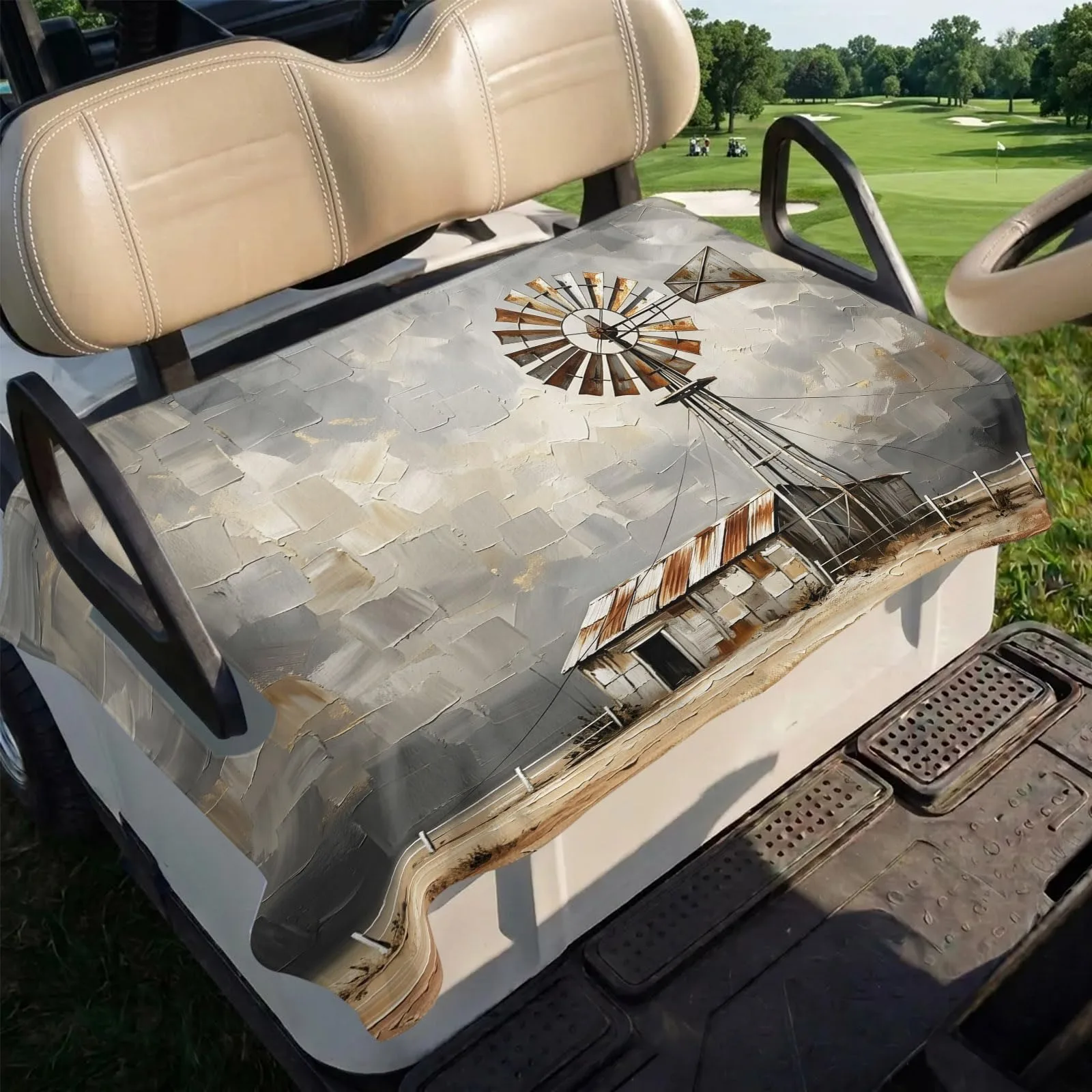 Trosturdspn Windmill Golf Cart Seat Cover Blanket 51 x 31 image 4