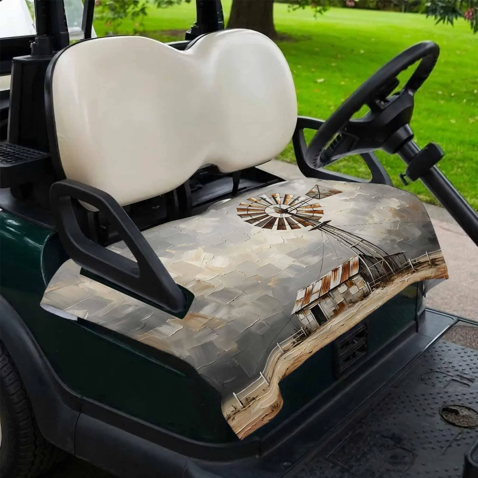 Trosturdspn Windmill Golf Cart Seat Cover Blanket 51 x 31