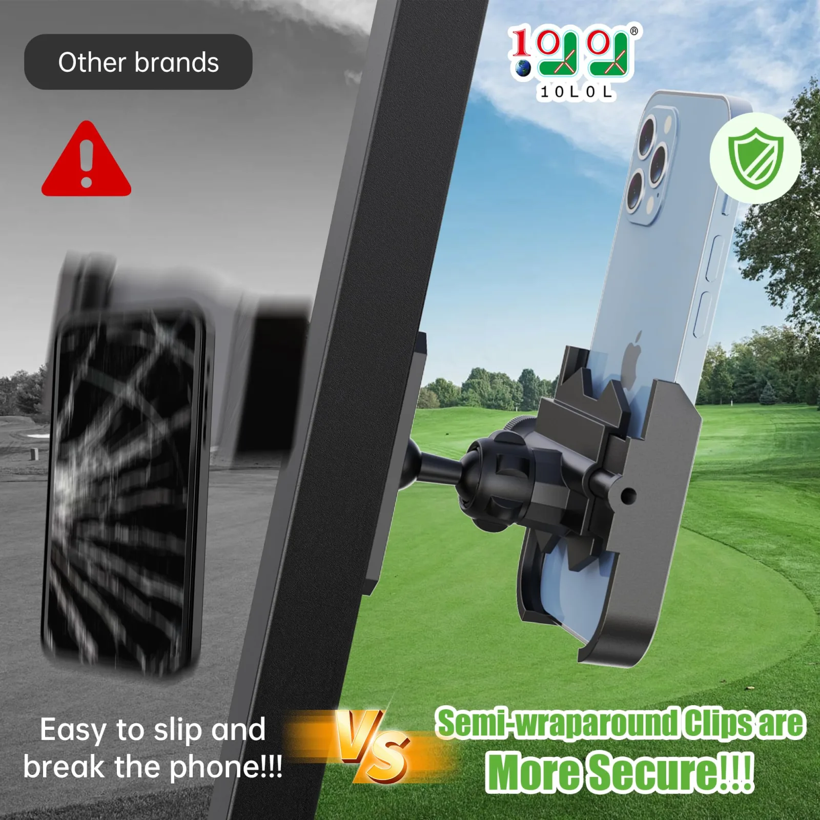 10L0L Magnetic Golf Cart Phone Holder image 4