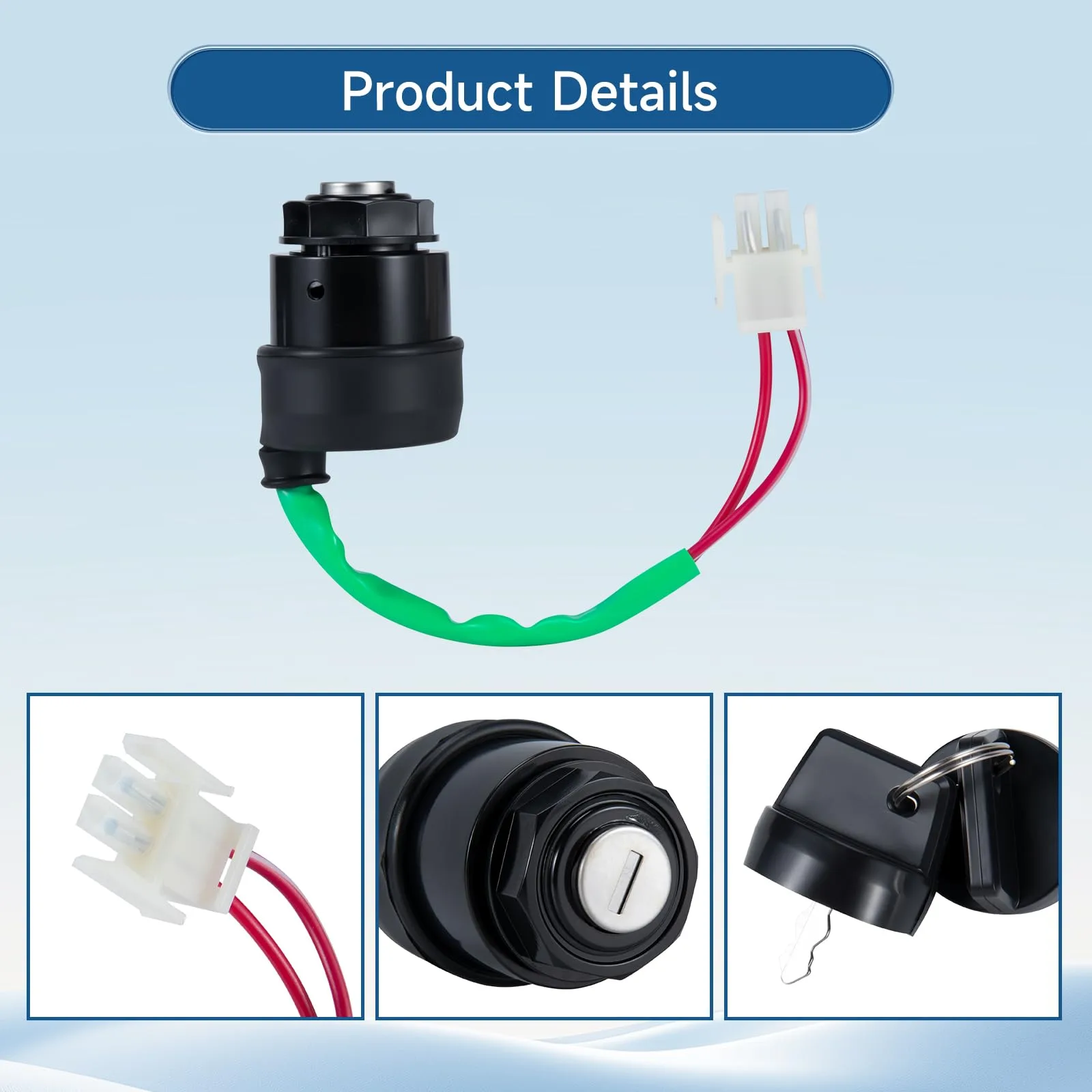 Mixopoly Ignition Key Switch for Yamaha G11-G22 Golf Carts image 3