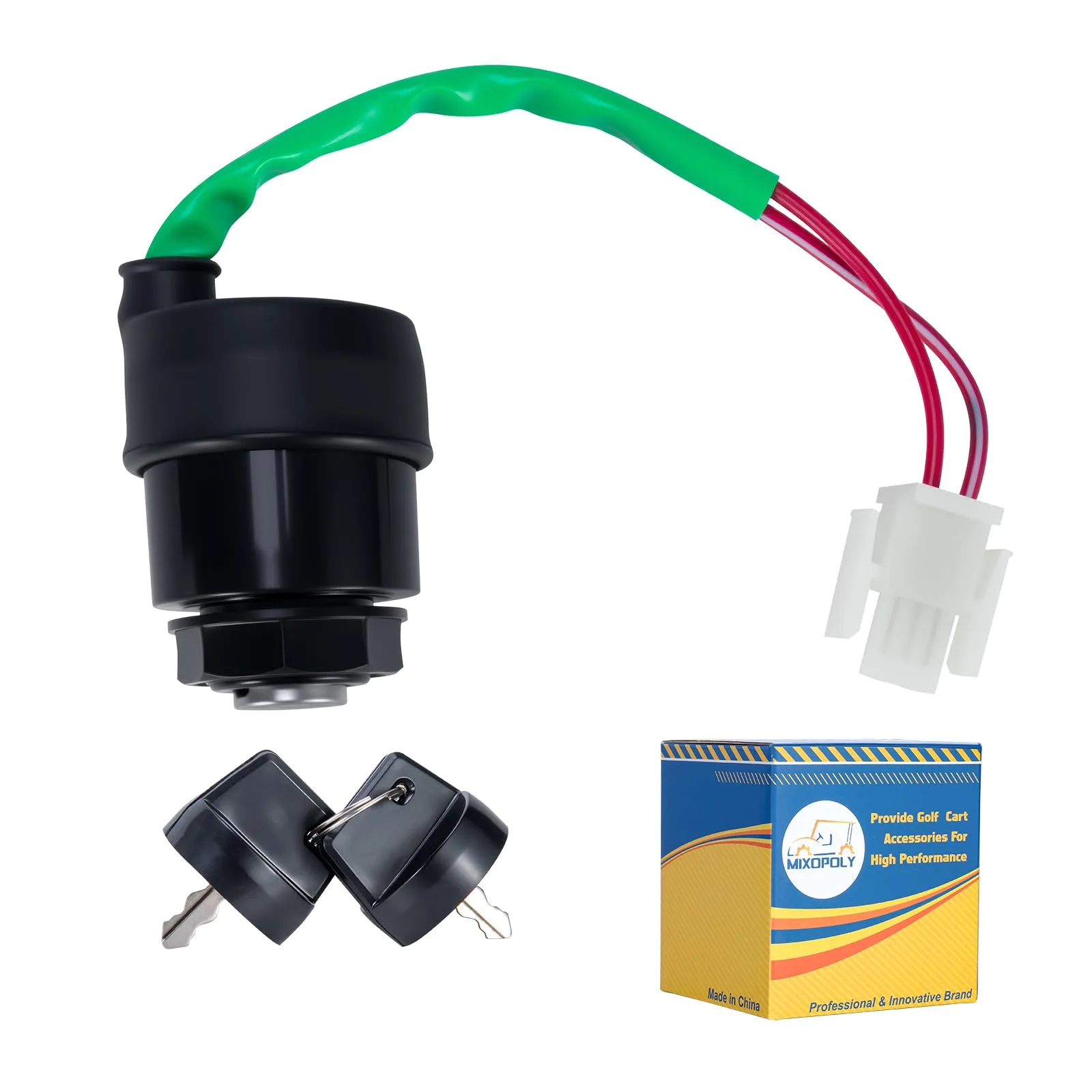 Mixopoly Ignition Key Switch for Yamaha G11-G22 Golf Carts