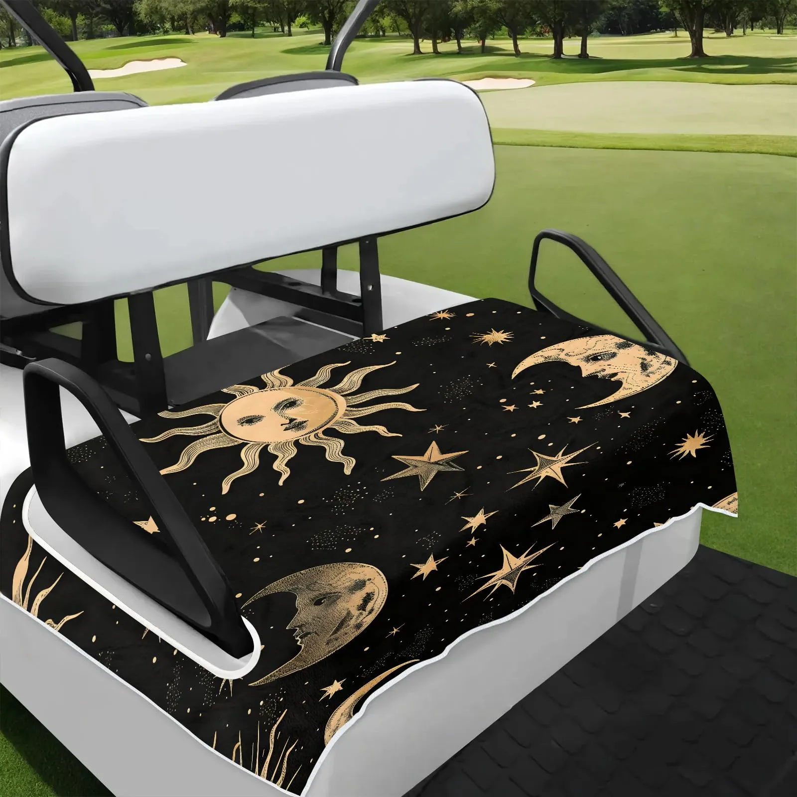 Tiveruda Golf Cart Seat Cover for Double Seats, 51 x 31 in
