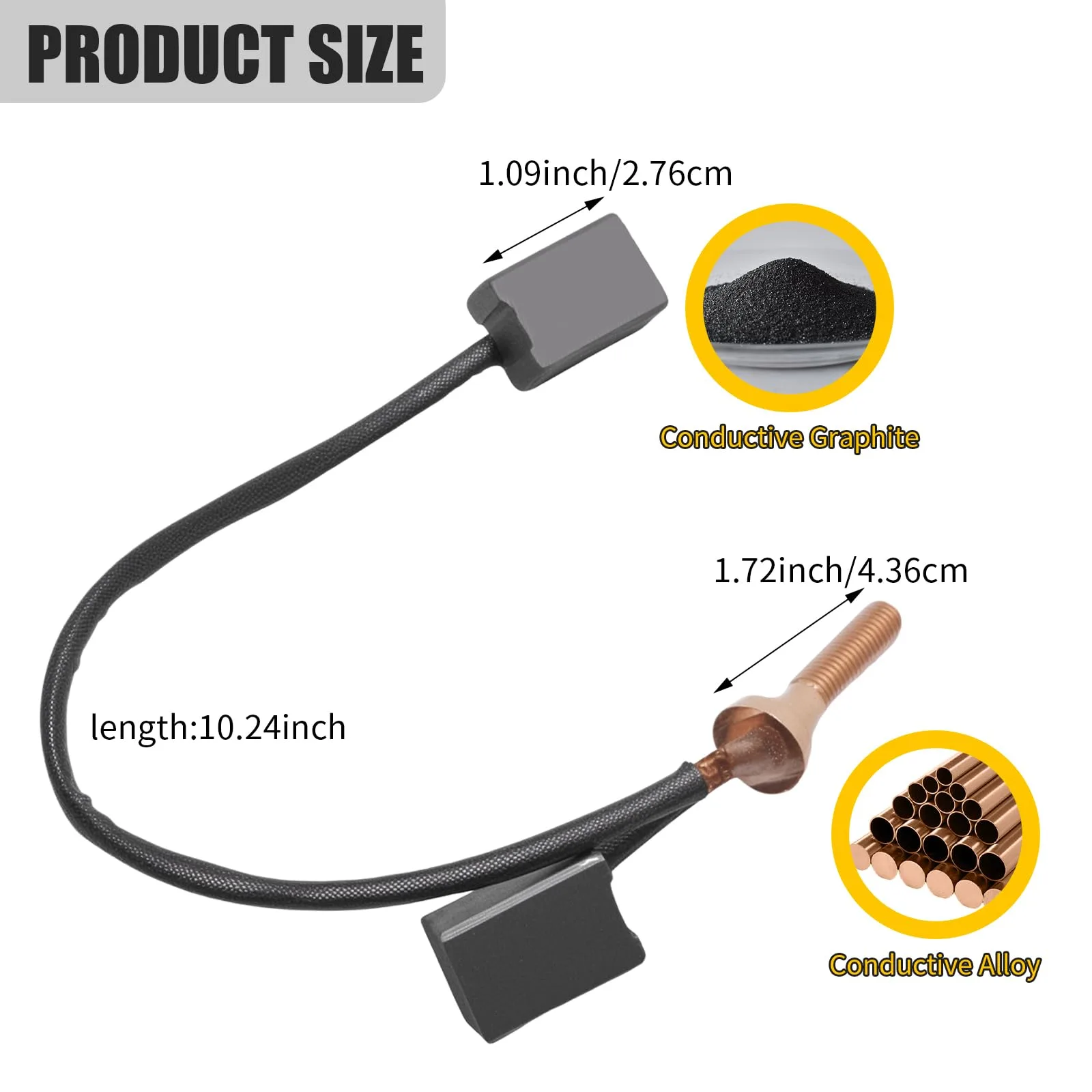 CADUFUELLY Motor Brush Kit for Yamaha G29 Drive image 2
