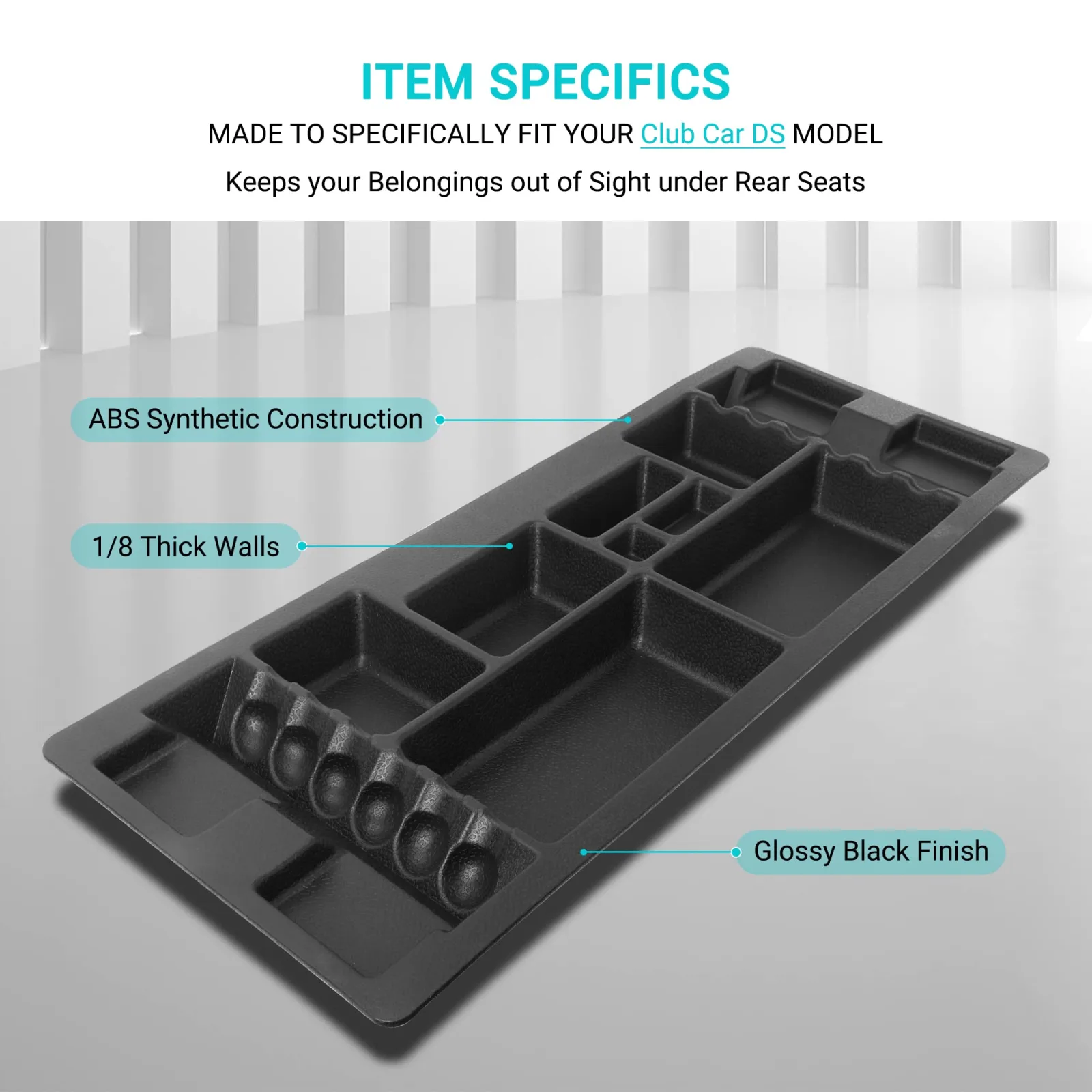 10L0L Under-Seat Storage Tray for Club Car DS 1982-2000 image 4