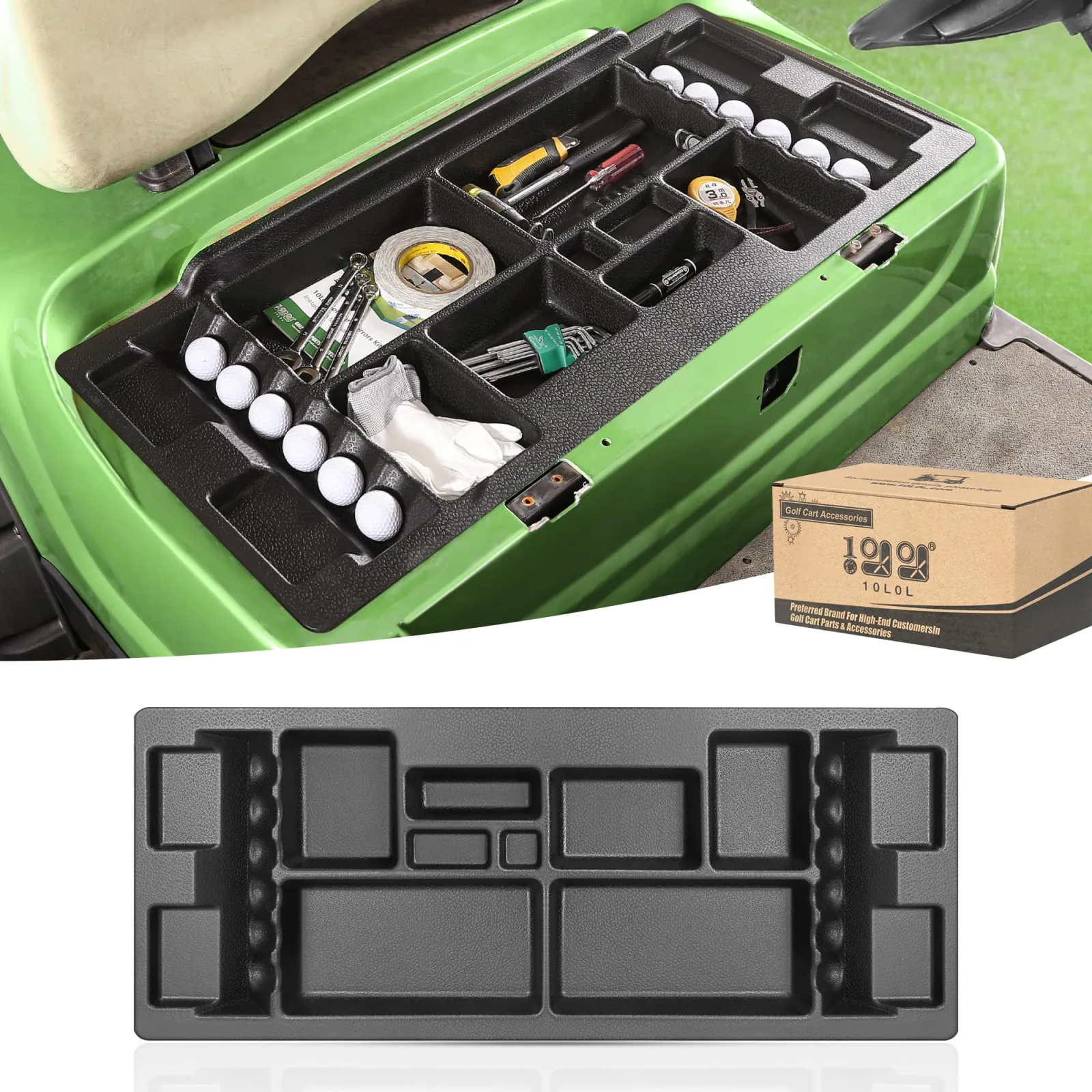 10L0L Under-Seat Storage Tray for Club Car DS 1982-2000