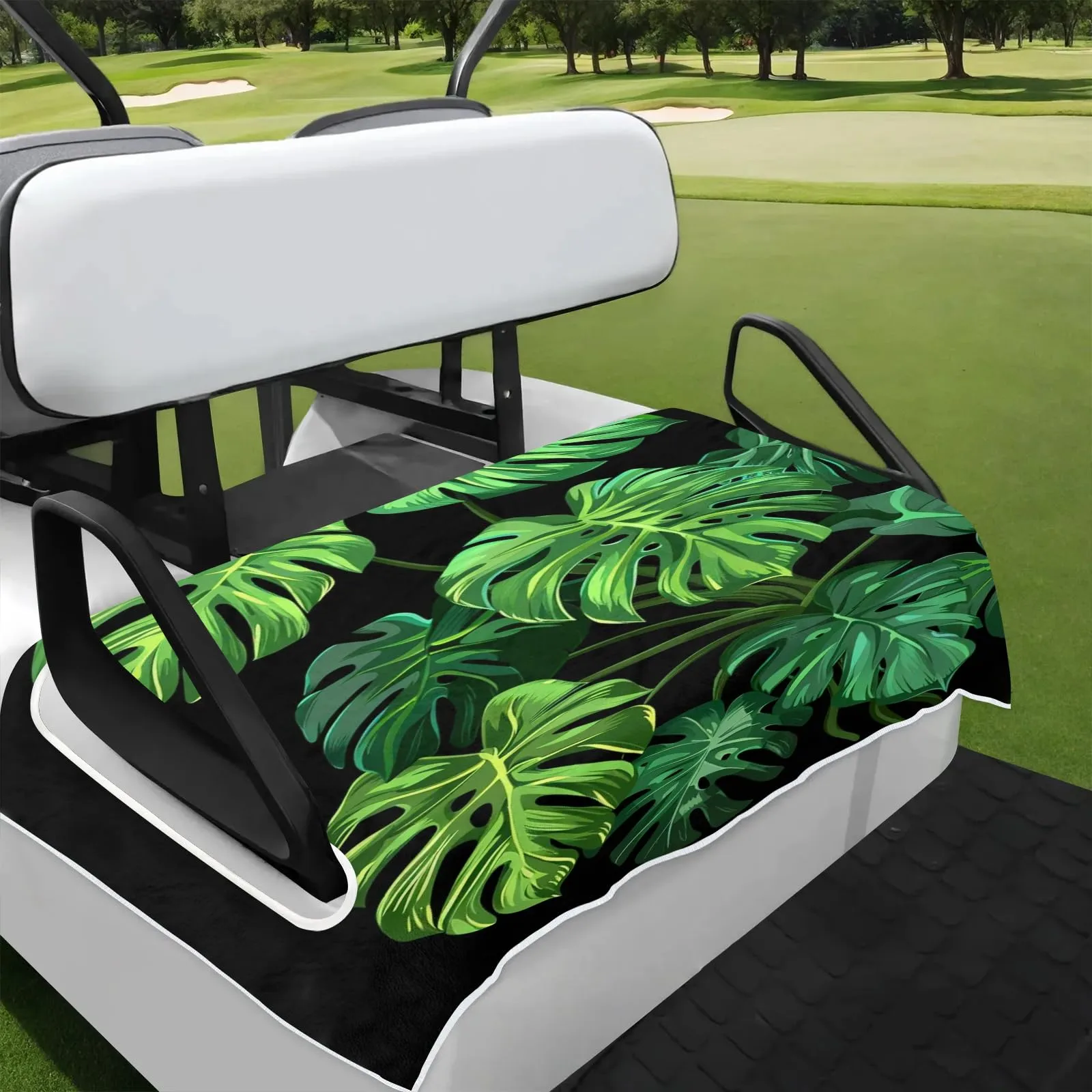 Tiveruda Tropical Palm Golf Cart Seat Cover 51 x 31 in