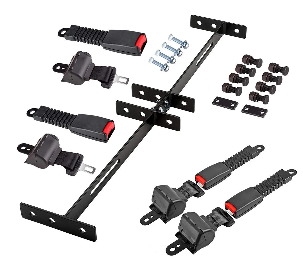 BestAccess 4-Passenger Golf Cart Seat Belt Kit