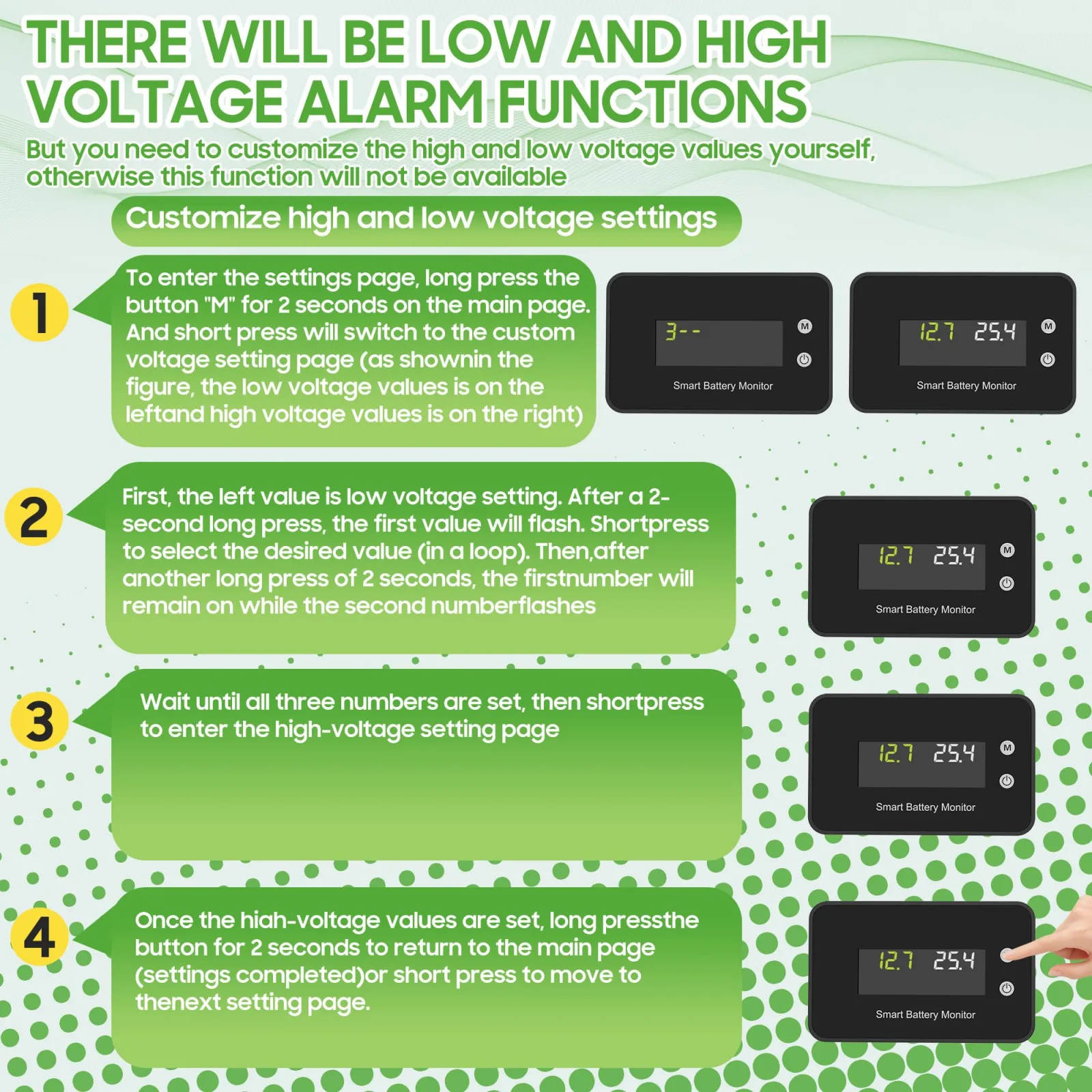 10L0L 7-100V Golf Cart Battery Monitor image 4