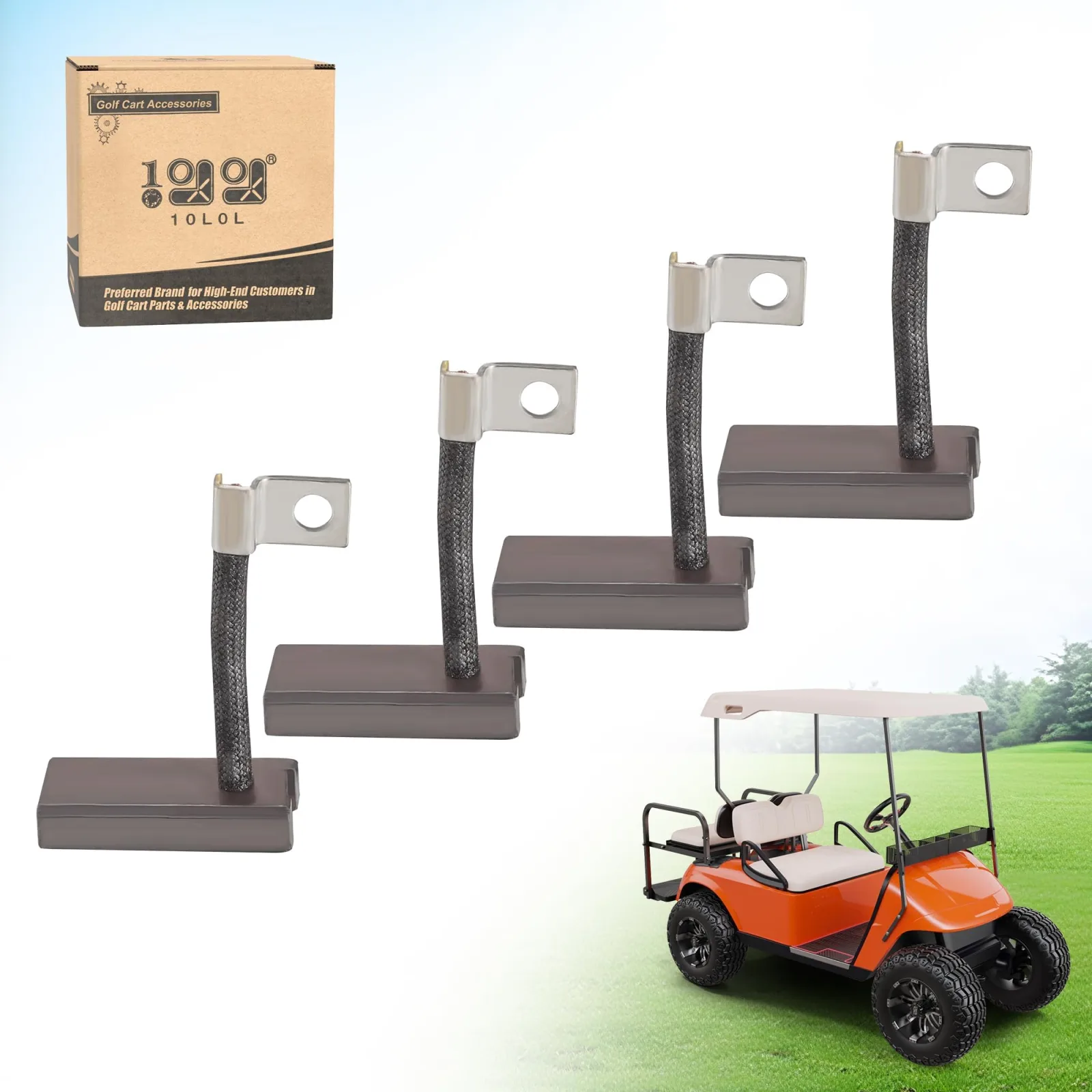 10L0L Golf Cart Starter Generator Brush Kit