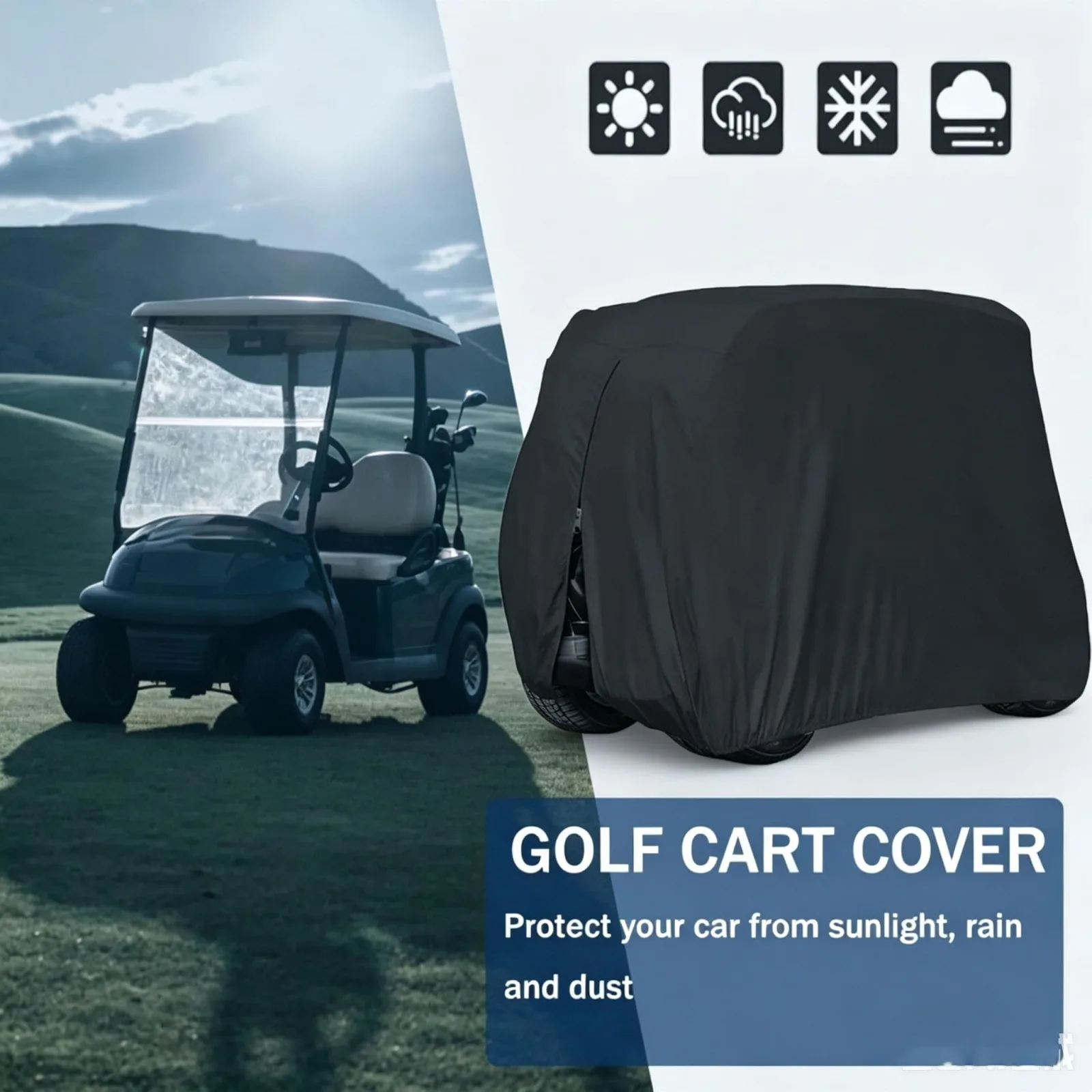 BIANTENIU Cover for Yamaha UMAX Bistro Electric Golf Cart image 2