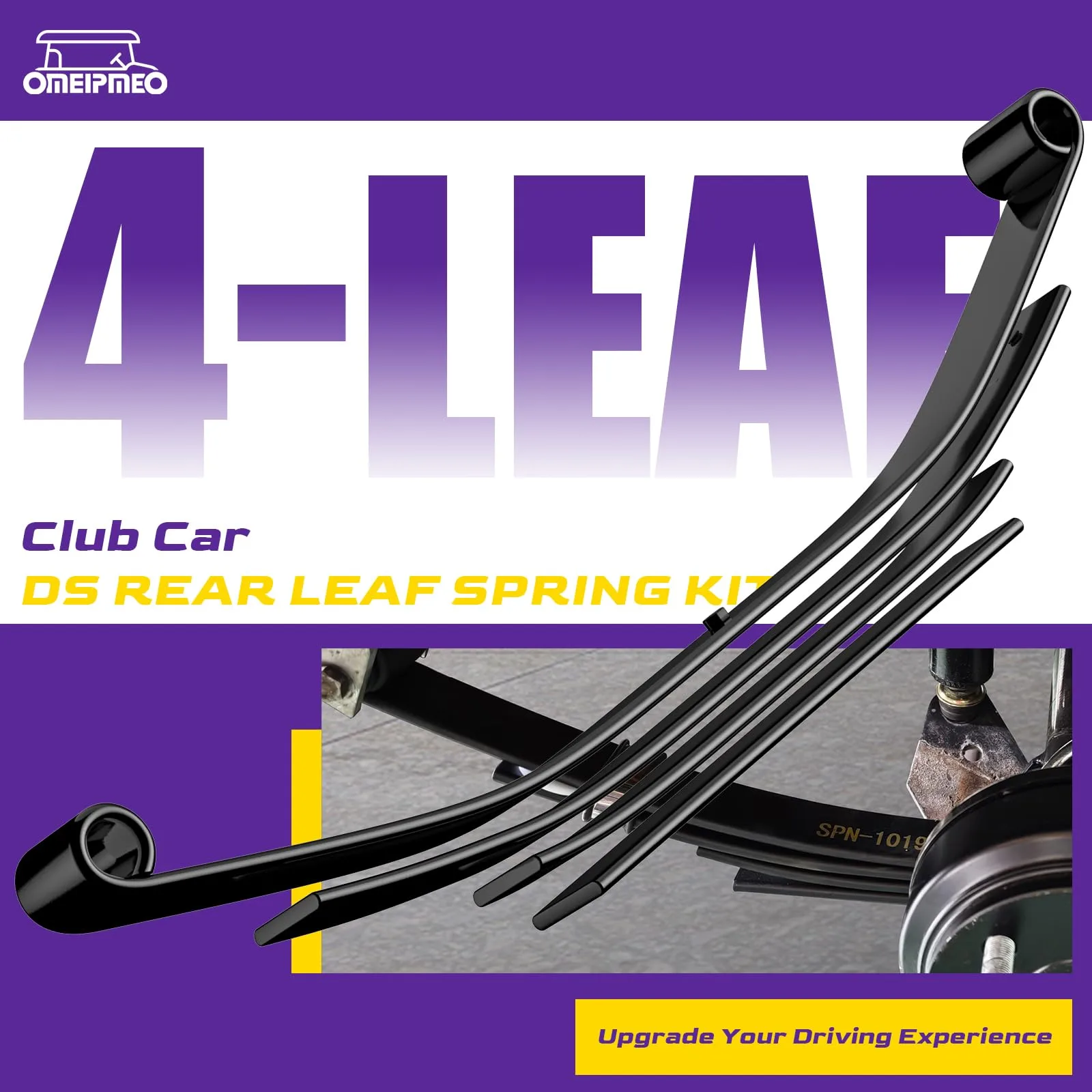OMEIPMEO Rear 4-Leaf Spring Kit for Club Car DS (102006501) image 4