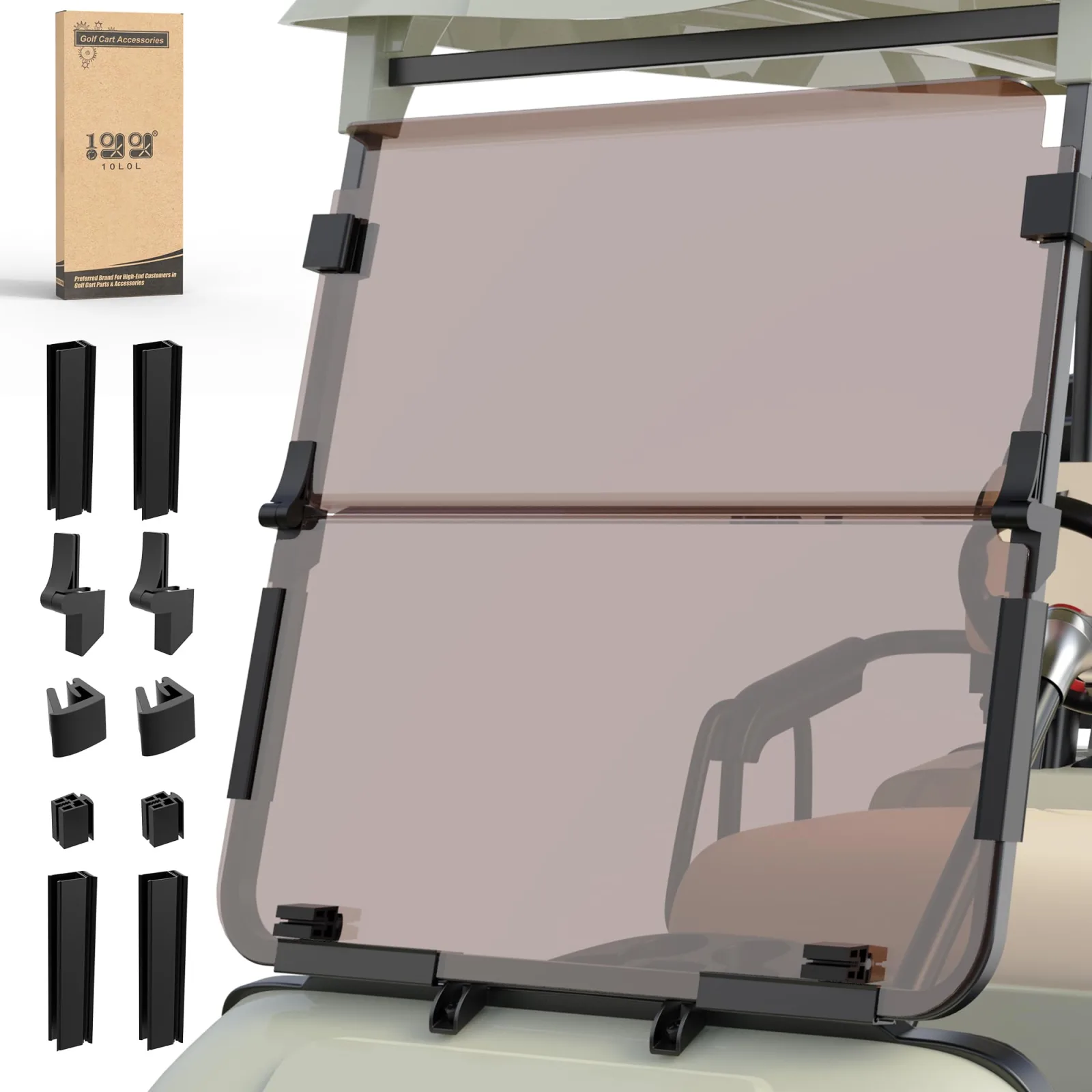 10L0L Y188-P Folding Windshield for Yamaha G14 G16 G19